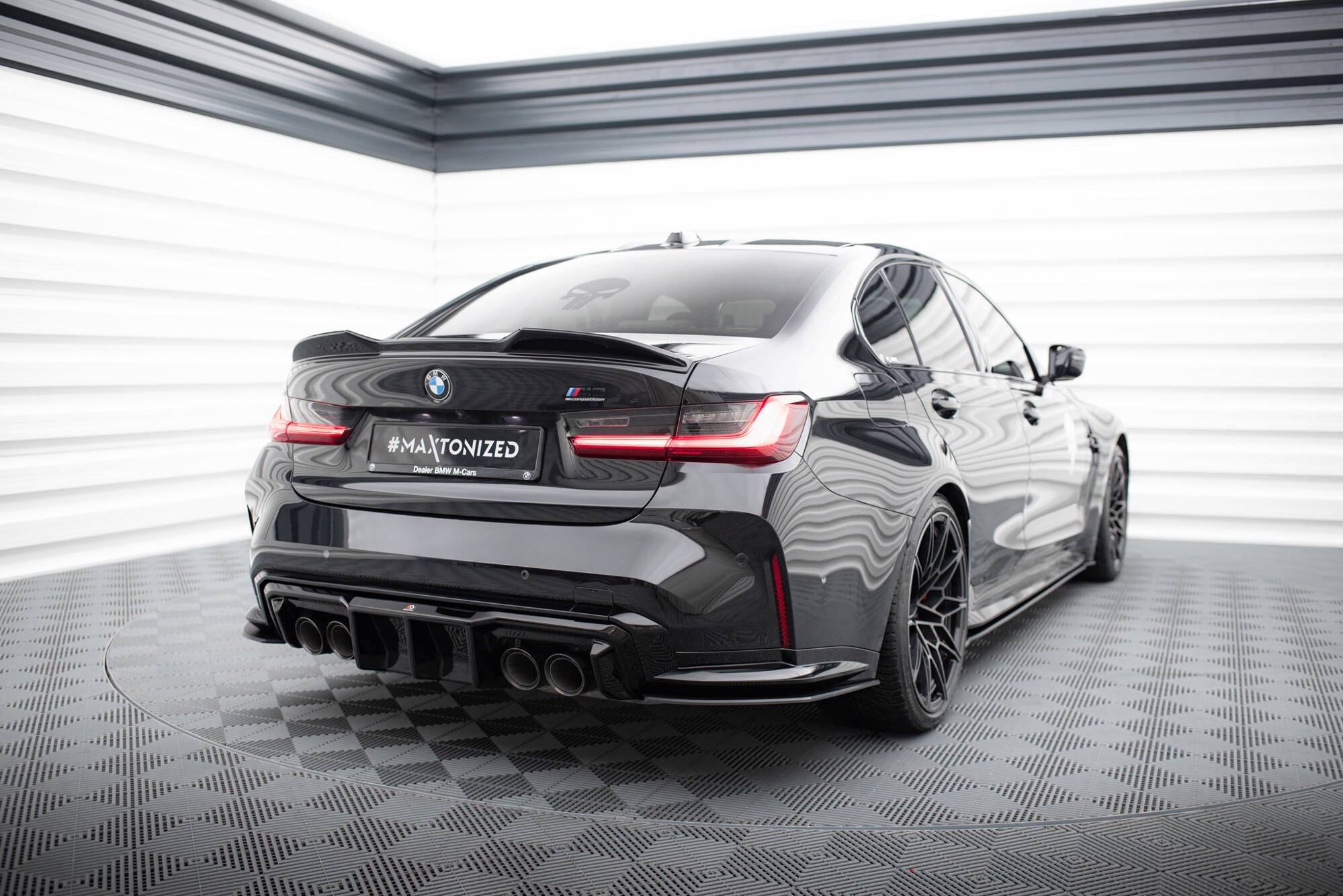 Maxton Design - Diffusor Heck Ansatz für BMW M3 Limousine / Touring G80 / G81 - Aerowerk.