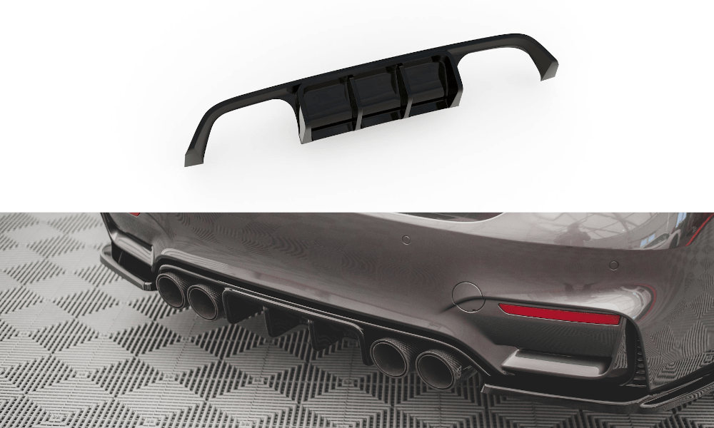 Maxton Design - Diffusor Heck Ansatz für BMW M4 F82 - Aerowerk.