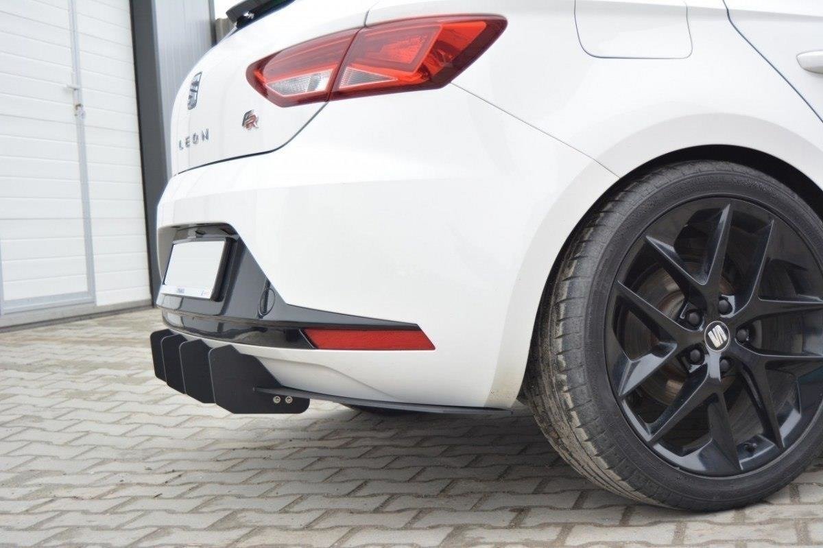 Maxton Design - Diffusor Heck Ansatz für Diffusor für SEAT LEON III FR - Aerowerk.