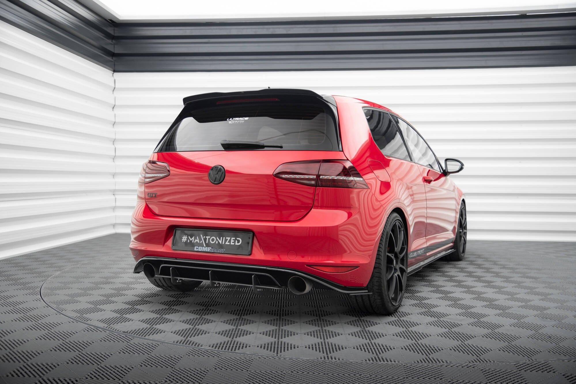 Maxton Design - Diffusor Heck Ansatz für Diffusor für VW GOLF 7 GTI CLUBSPORT - Aerowerk.