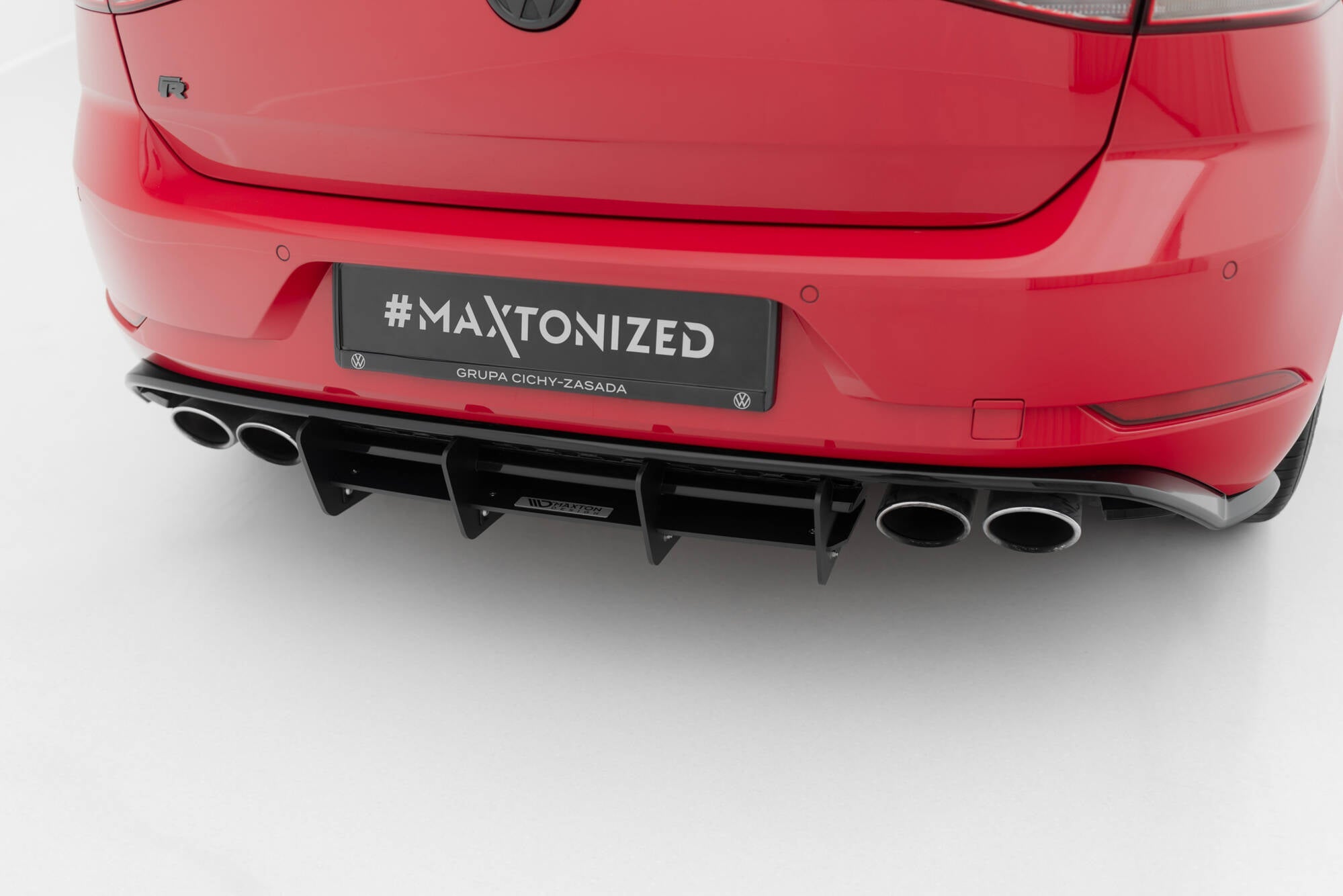 Maxton Design - Diffusor Heck Ansatz für Diffusor für VW Golf R Mk7 Facelift - Aerowerk.
