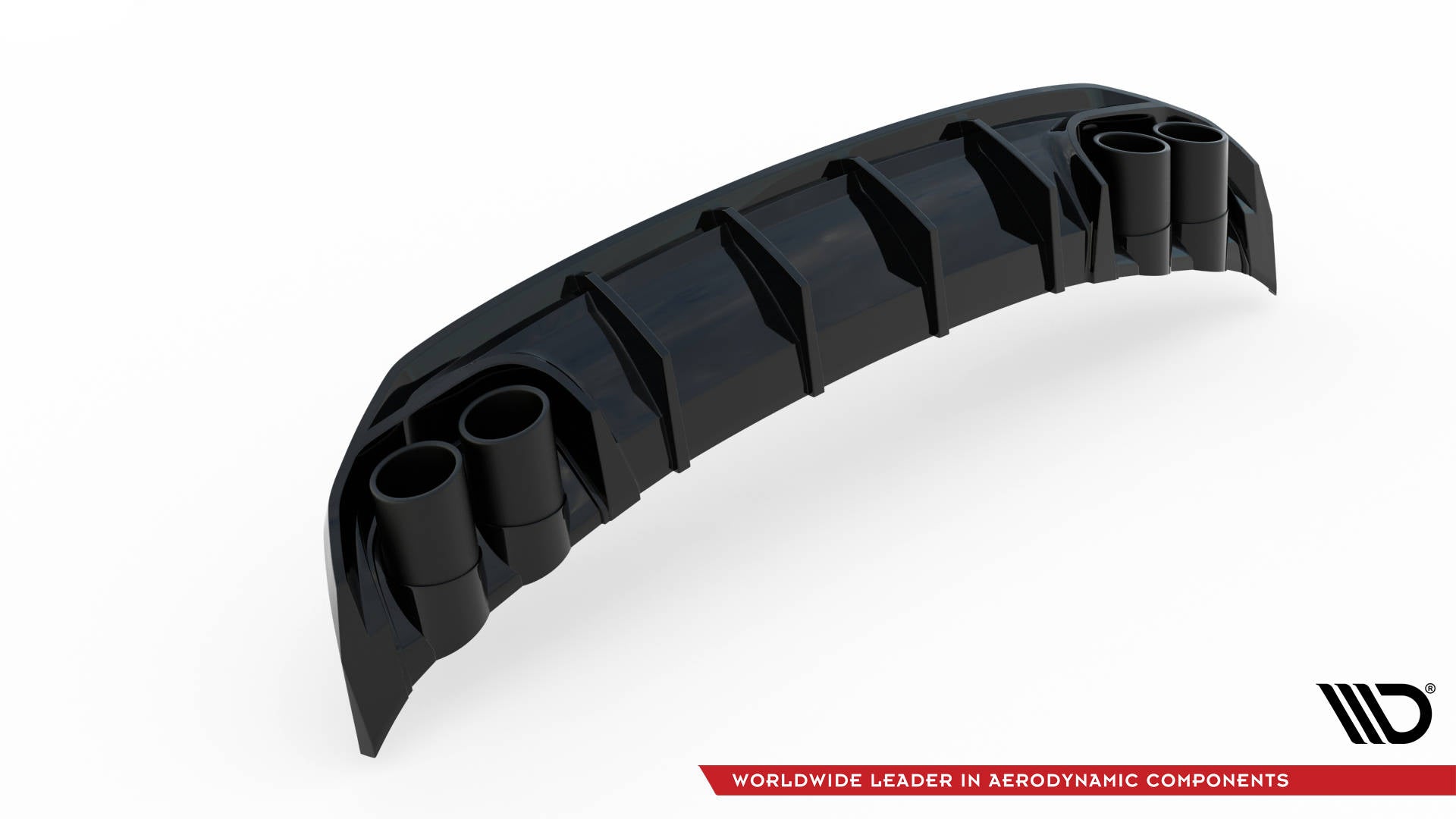 Maxton Design - Diffusor Heck Ansatz für + Endschalldampfer Sportauspuff Attrappe Audi A3 S - Line Sportback 8Y - Aerowerk.