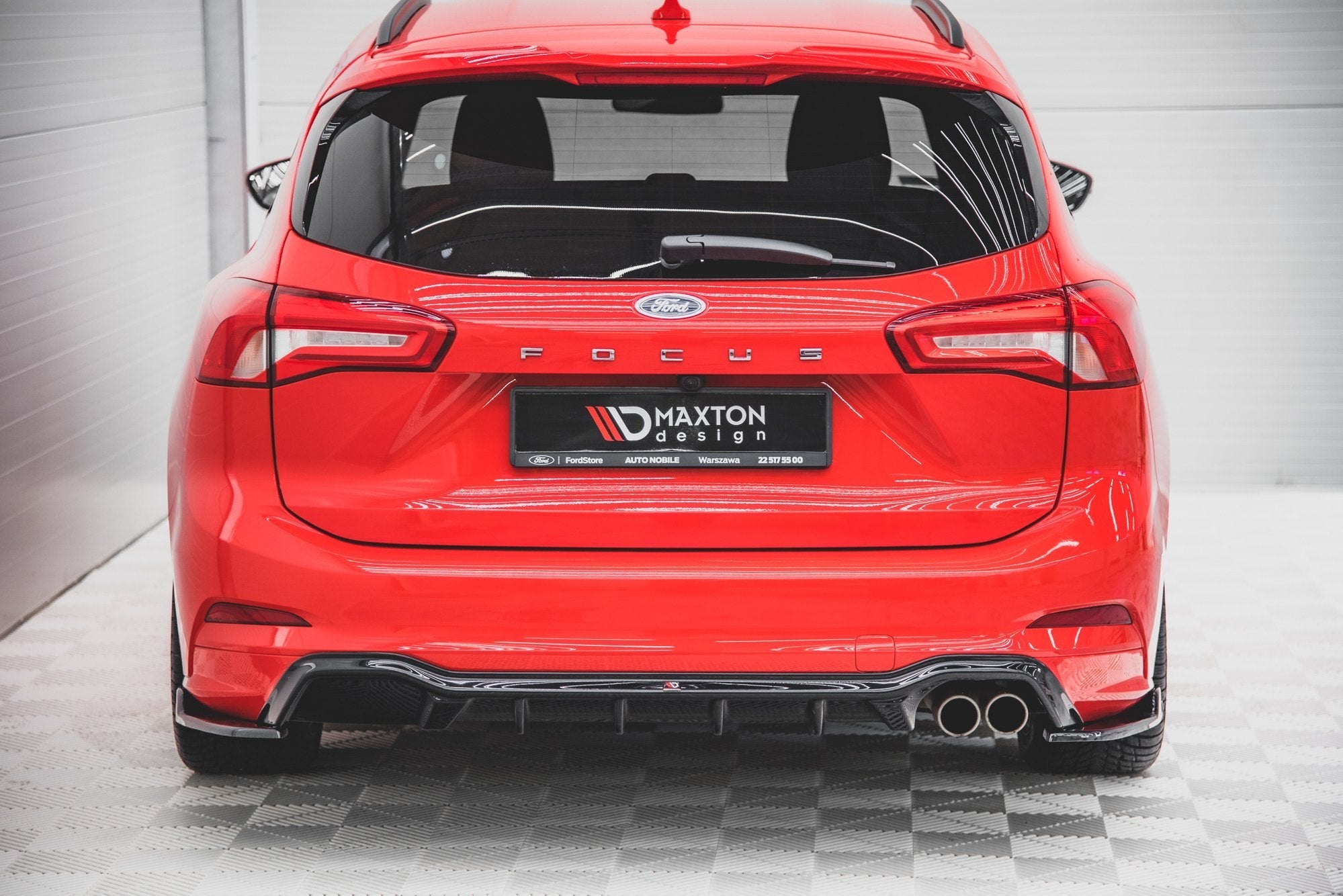 Maxton Design - Diffusor Heck Ansatz für Ford Focus ST - Line Kombi Mk4 - Aerowerk.