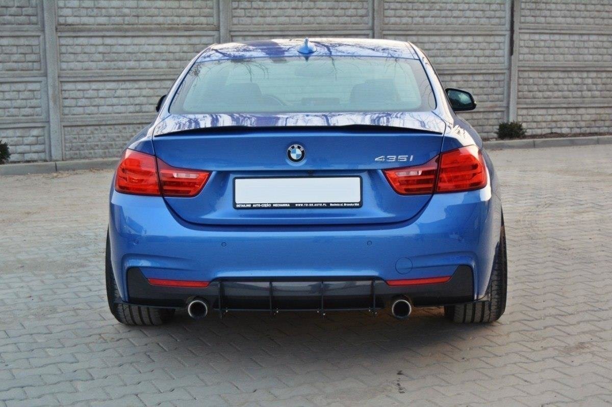 Maxton Design - Diffusor Heck Ansatz für Heckschürze für & Flaps Heckansatz Diffusor für BMW 4er Coupe / Gran Coupe / Cabrio M - Paket F32 / F36 / F33 - Aerowerk.