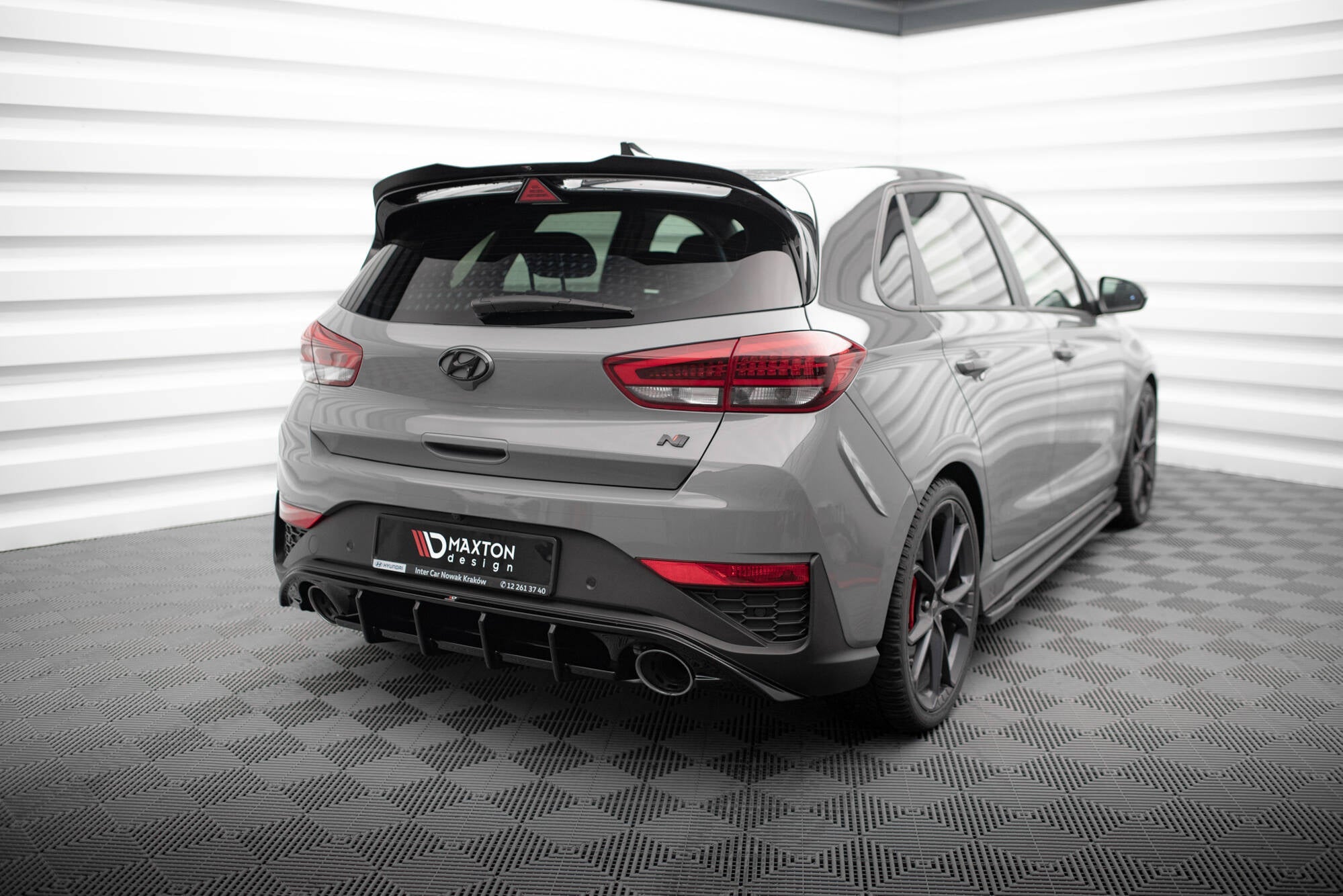 Maxton Design - Diffusor Heck Ansatz für Hyundai I30 N Hatchback Mk3 Facelift - Aerowerk.