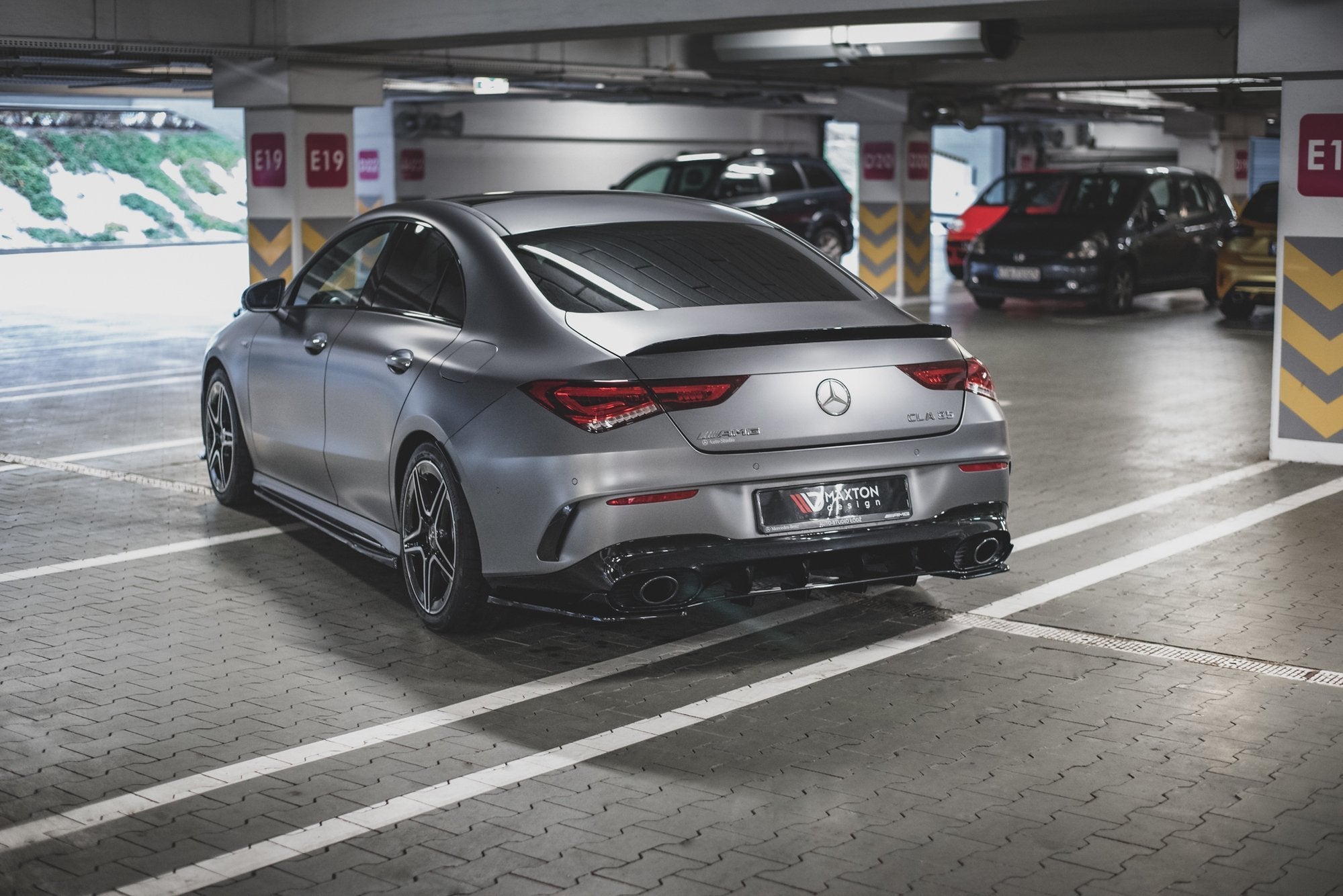 Maxton Design - Diffusor Heck Ansatz für Mercedes - AMG CLA 35 Aero / 45 Aero C118 - Aerowerk.