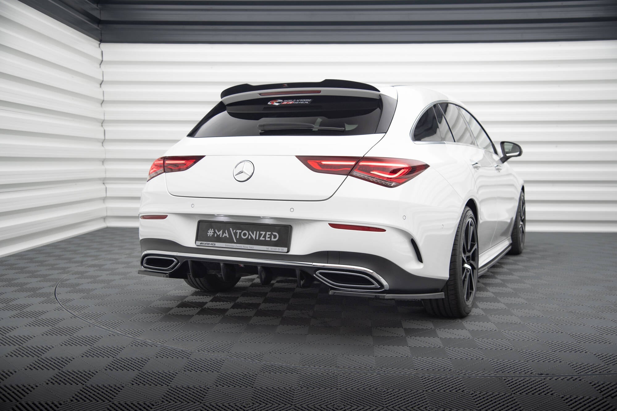 Maxton Design - Diffusor Heck Ansatz für Mercedes - Benz CLA AMG - Line X118 - Aerowerk.