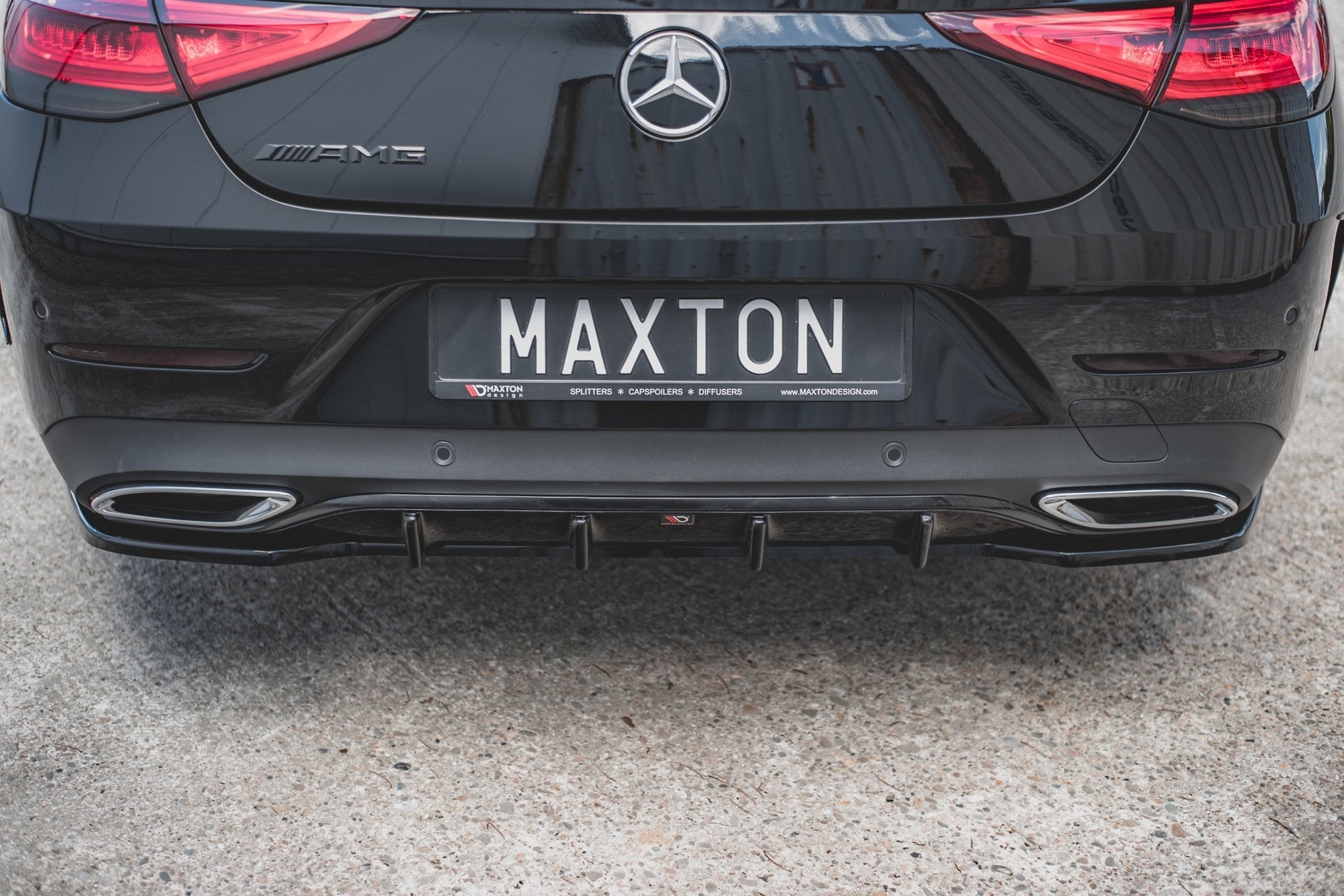 Maxton Design - Diffusor Heck Ansatz für Mercedes - Benz CLS AMG - Line C257 - Aerowerk.
