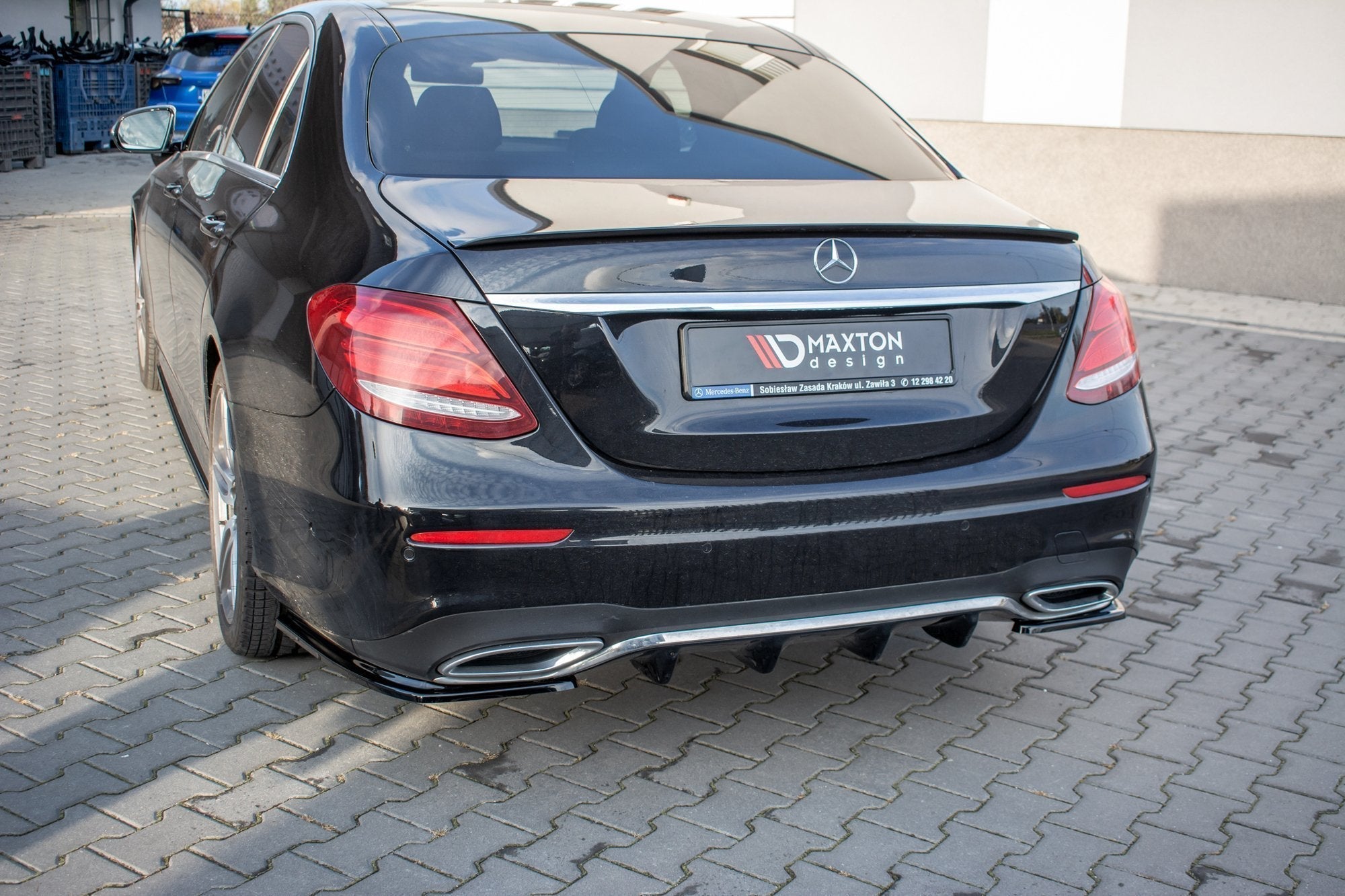 Maxton Design - Diffusor Heck Ansatz für Mercedes - Benz E43 AMG / AMG - Line Limousine / Kombi W213 / S213 - Aerowerk.