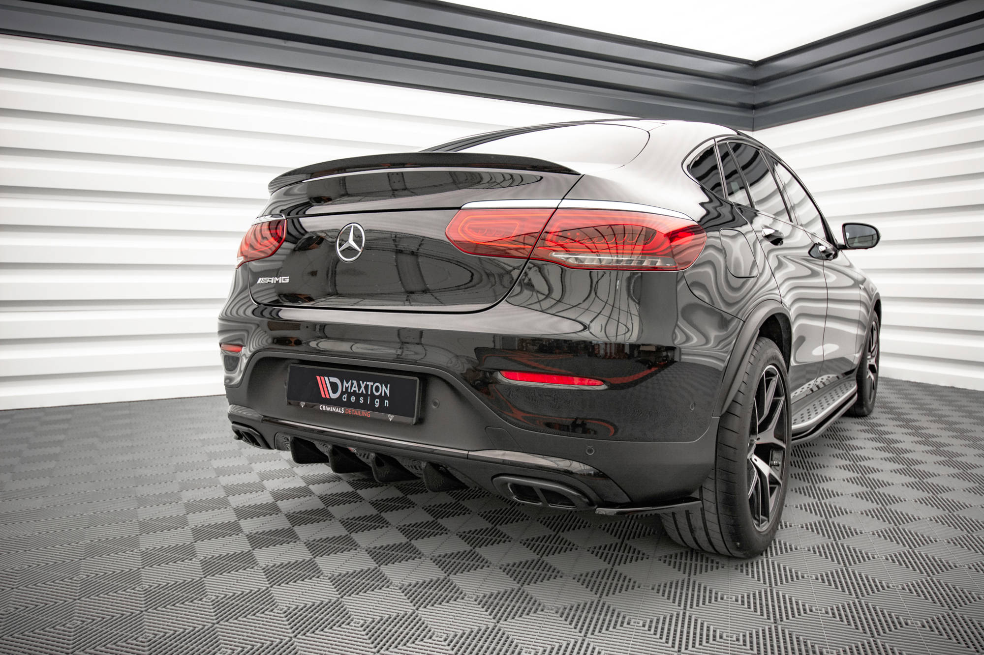 Maxton Design - Diffusor Heck Ansatz für Mercedes - Benz GLC Coupe AMG - Line C253 Facelift - Aerowerk.