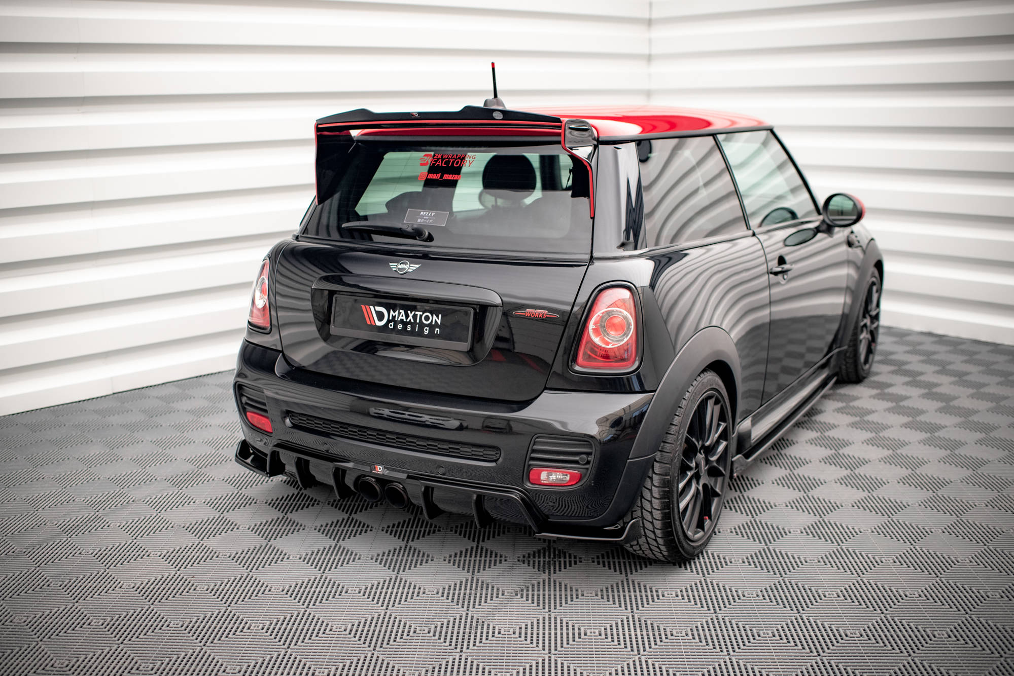 Maxton Design - Diffusor Heck Ansatz für Mini Cooper John Cooper Works R56 - Aerowerk.