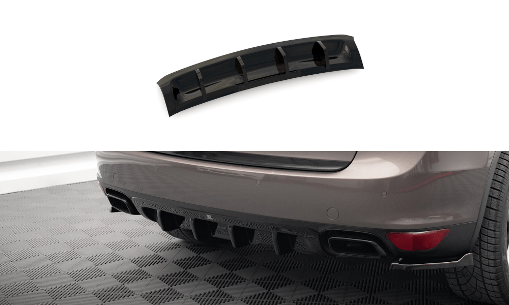 Maxton Design - Diffusor Heck Ansatz für Porsche Cayenne Turbo / Standard Mk2 - Aerowerk.