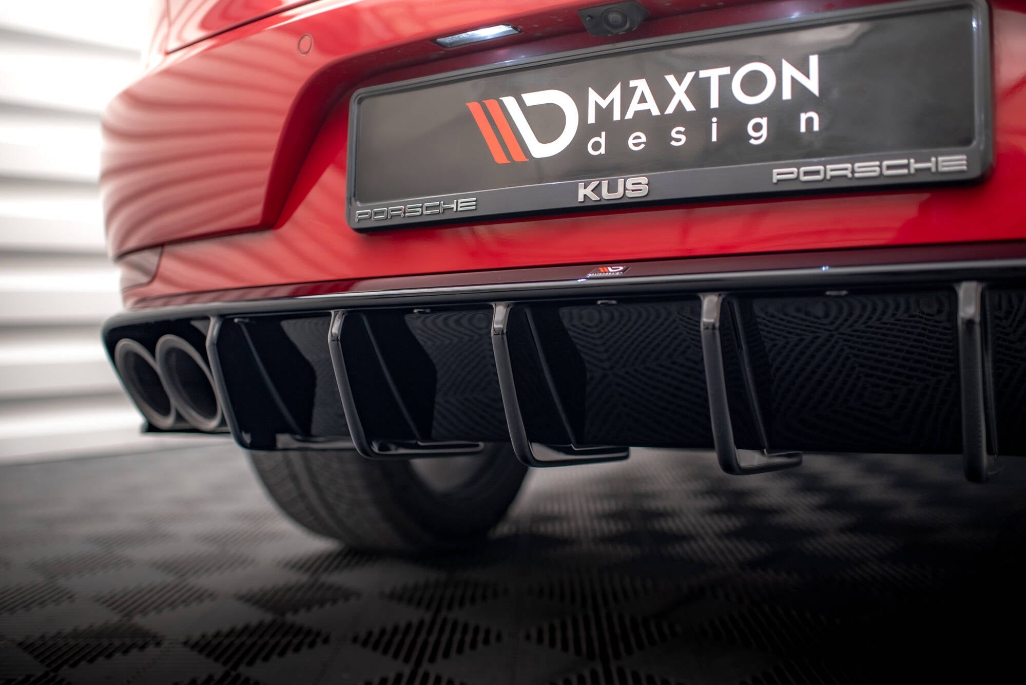 Maxton Design - Diffusor Heck Ansatz für Porsche Macan Mk1 - Aerowerk.