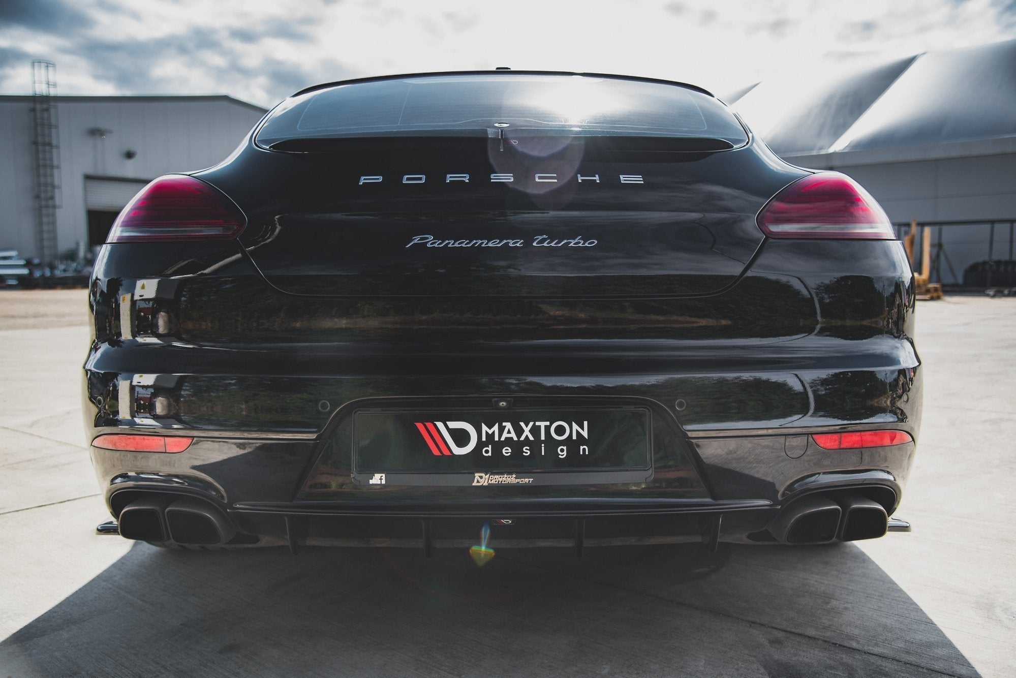 Maxton Design - Diffusor Heck Ansatz für Porsche Panamera Turbo 970 Facelift - Aerowerk.