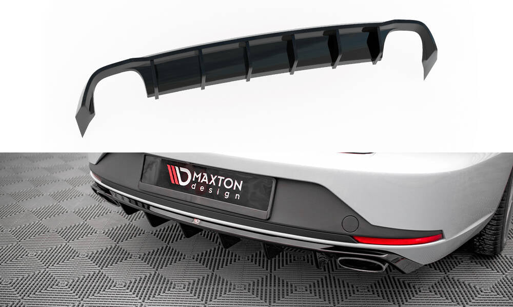 Maxton Design - Diffusor Heck Ansatz für Seat Leon Cupra Sportstourer Mk3 - Aerowerk.