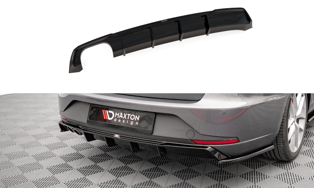 Maxton Design - Diffusor Heck Ansatz für Seat Leon FR Sportstourer Mk3 - Aerowerk.