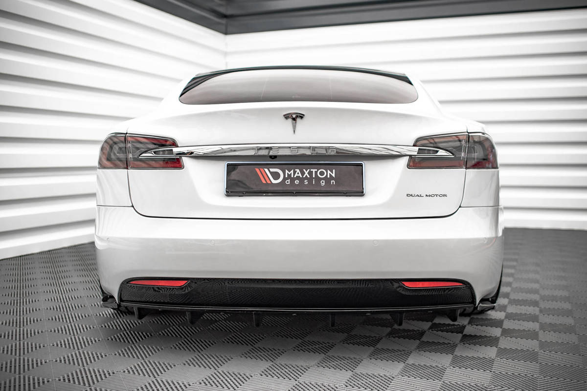 Maxton Design - Diffusor Heck Ansatz für Tesla Model S Facelift - Aerowerk.