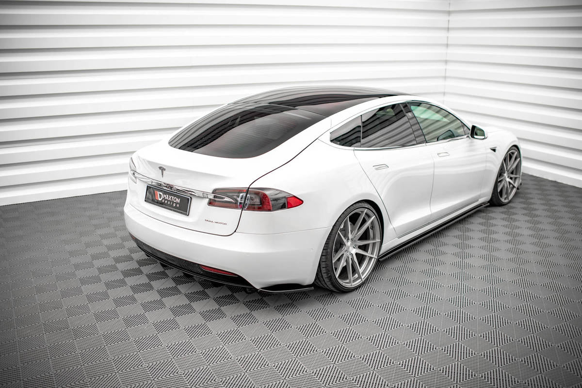 Maxton Design - Diffusor Heck Ansatz für Tesla Model S Facelift - Aerowerk.