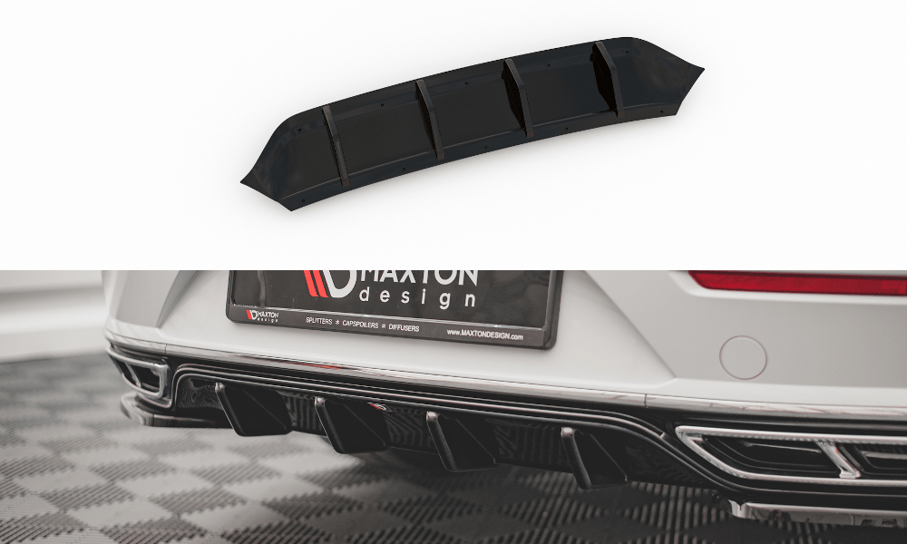 Maxton Design - Diffusor Heck Ansatz für VW Arteon R - Line Facelift - Aerowerk.