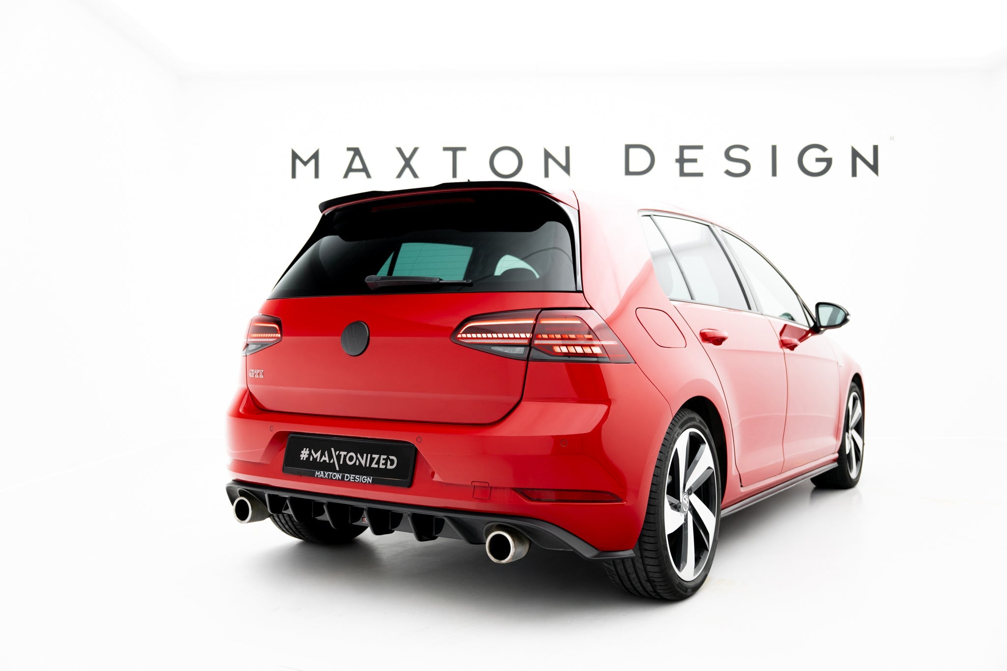 Maxton Design - Diffusor Heck Ansatz für VW GOLF 7 GTI FACELIFT - Aerowerk.