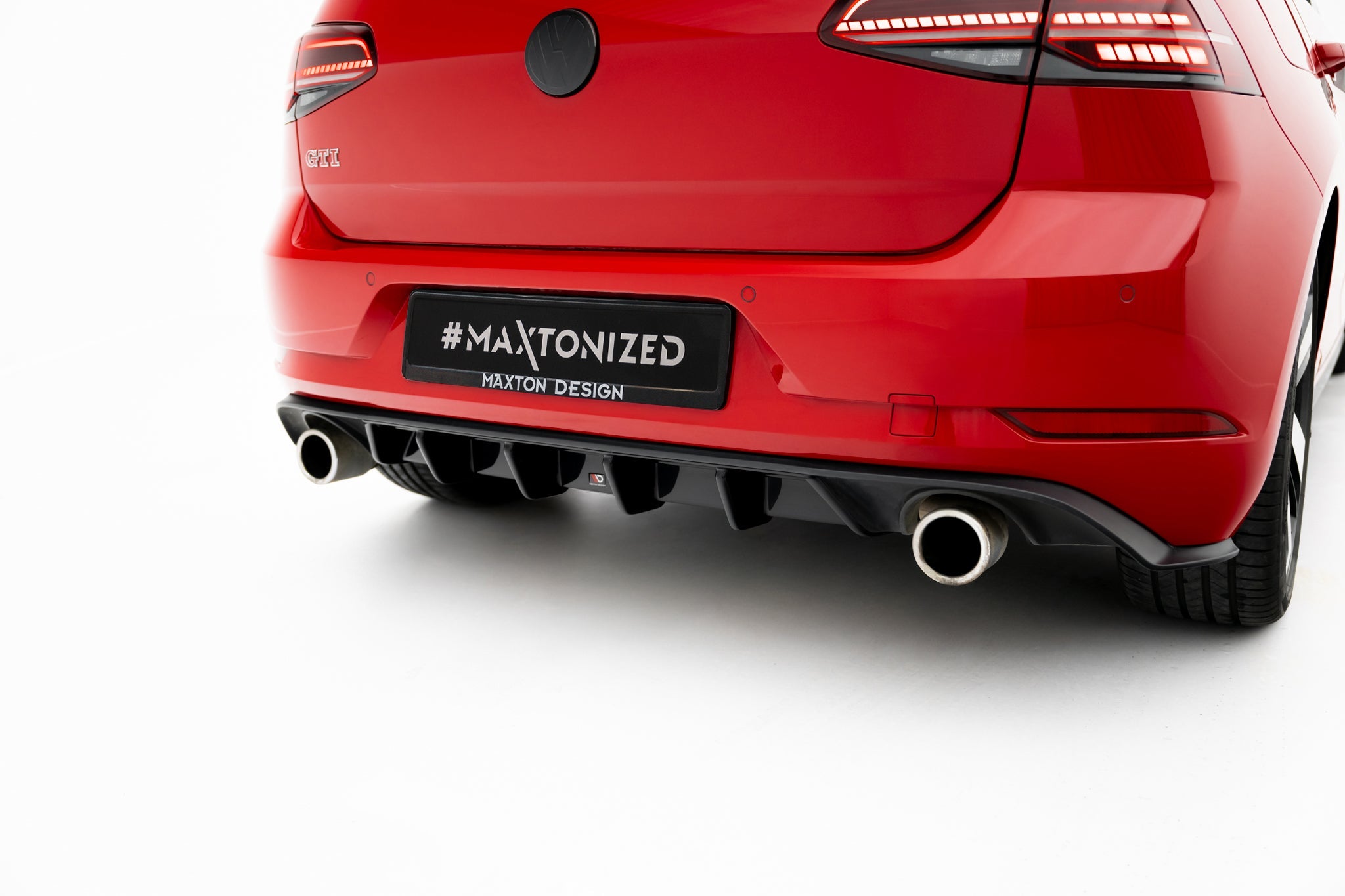 Maxton Design - Diffusor Heck Ansatz für VW GOLF 7 GTI FACELIFT - Aerowerk.