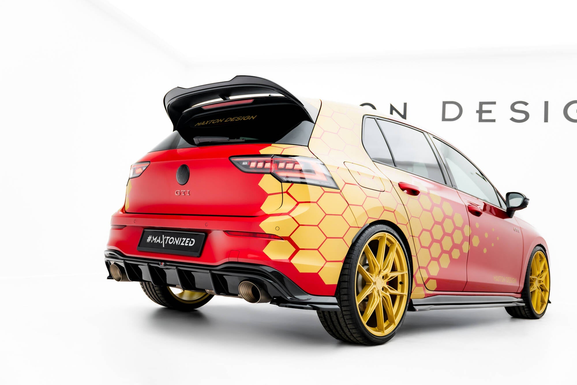 Maxton Design - Diffusor Heck Ansatz für VW Golf GTI Clubsport Mk8 Facelift - Aerowerk.