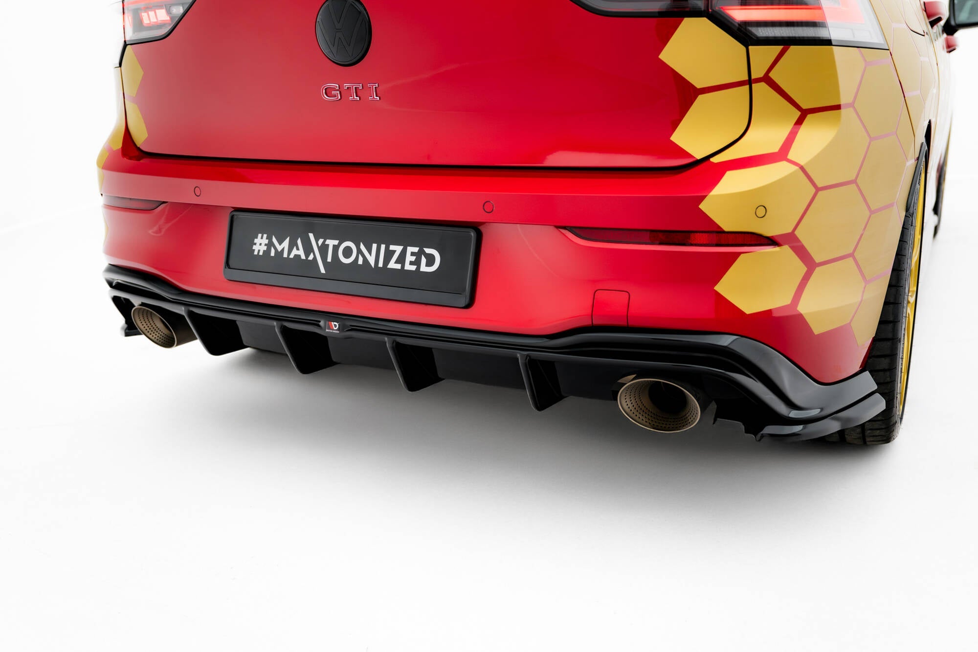 Maxton Design - Diffusor Heck Ansatz für VW Golf GTI Clubsport Mk8 Facelift - Aerowerk.