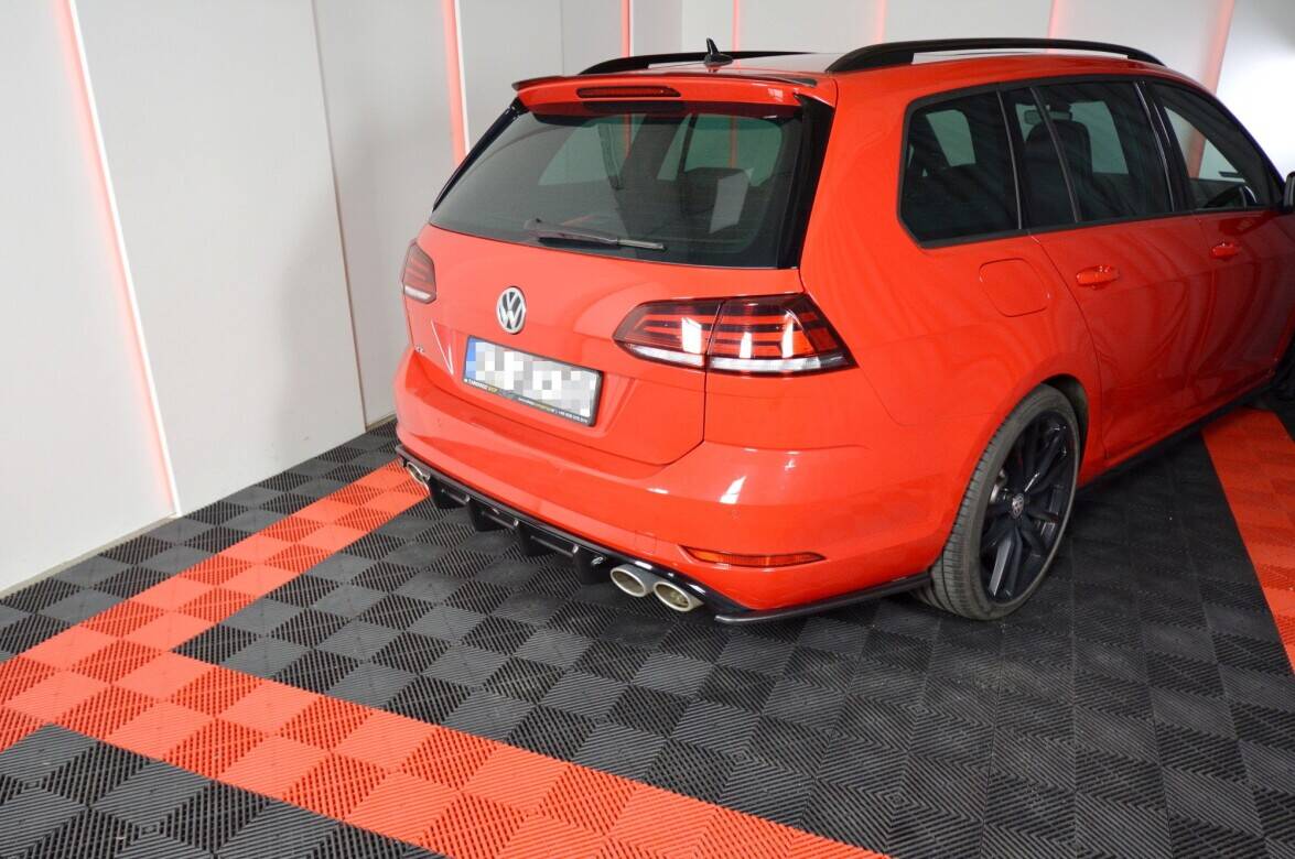 Maxton Design - Diffusor Heck Ansatz für VW Golf R Variant Mk7 Facelift - Aerowerk.