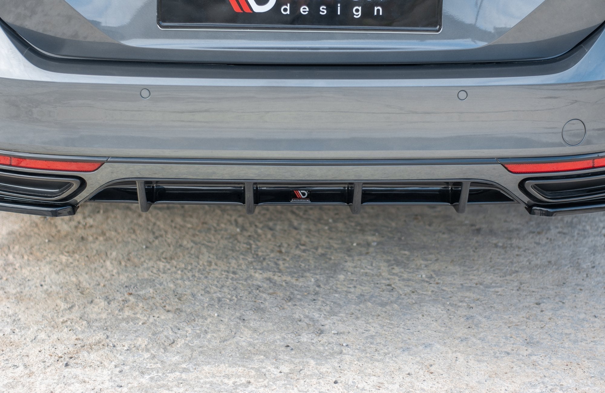 Maxton Design - Diffusor Heck Ansatz für VW Passat R - Line B8 - Aerowerk.