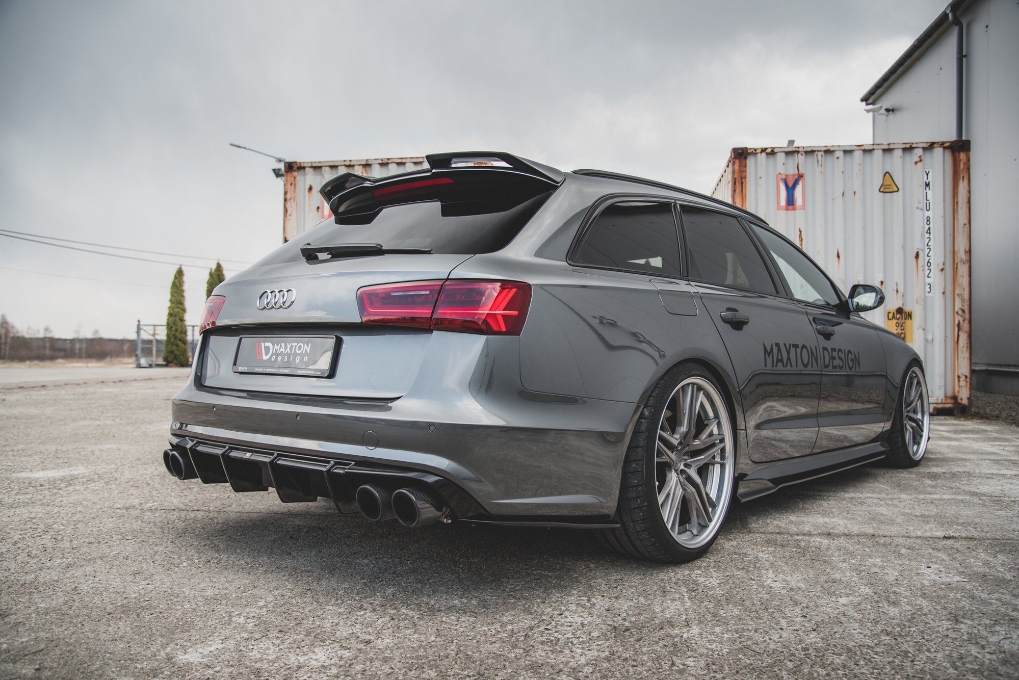 Maxton Design - Diffusor V1 Heck Ansatz für Audi S6 C7 Facelift - Aerowerk.