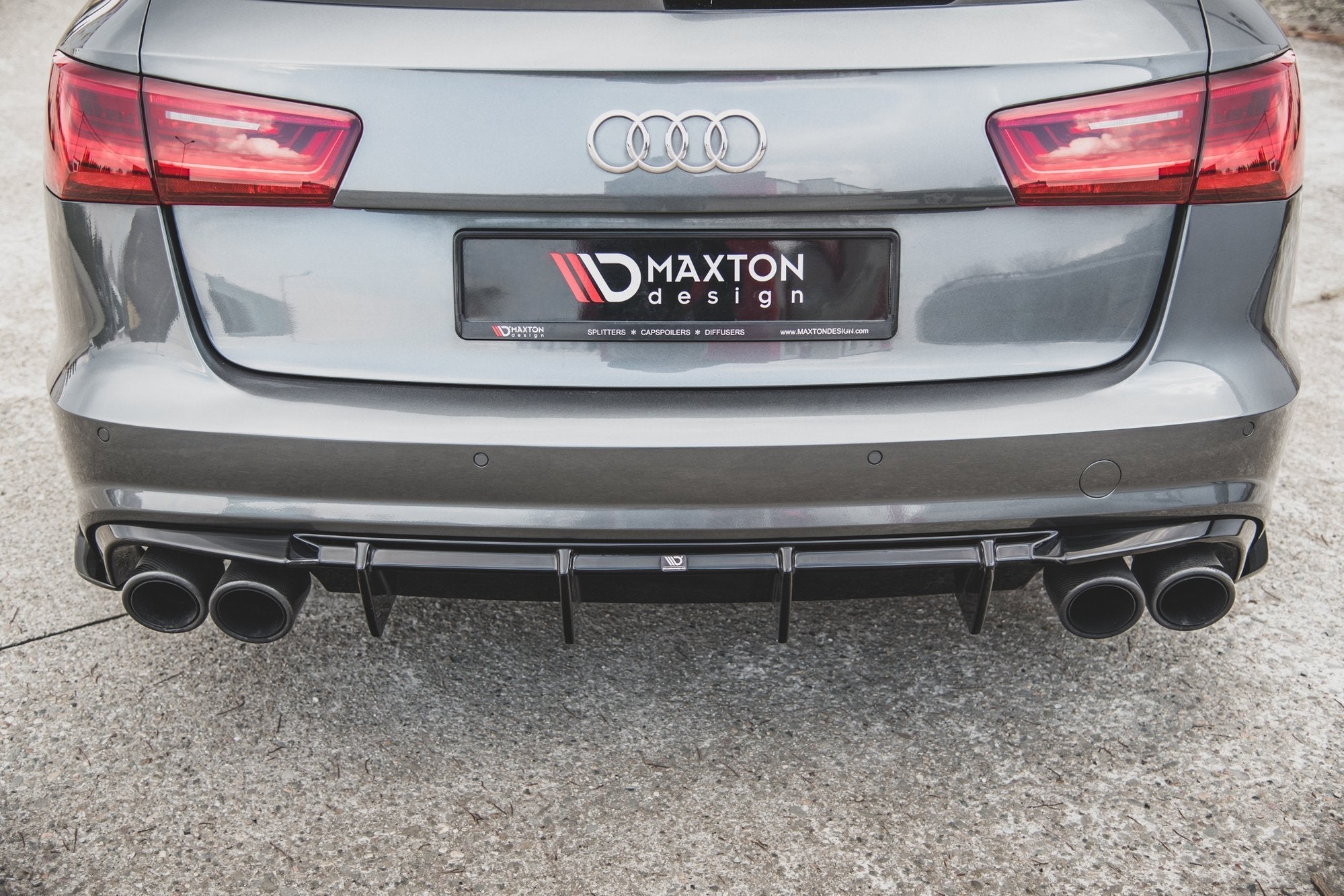 Maxton Design - Diffusor V1 Heck Ansatz für Audi S6 C7 Facelift - Aerowerk.
