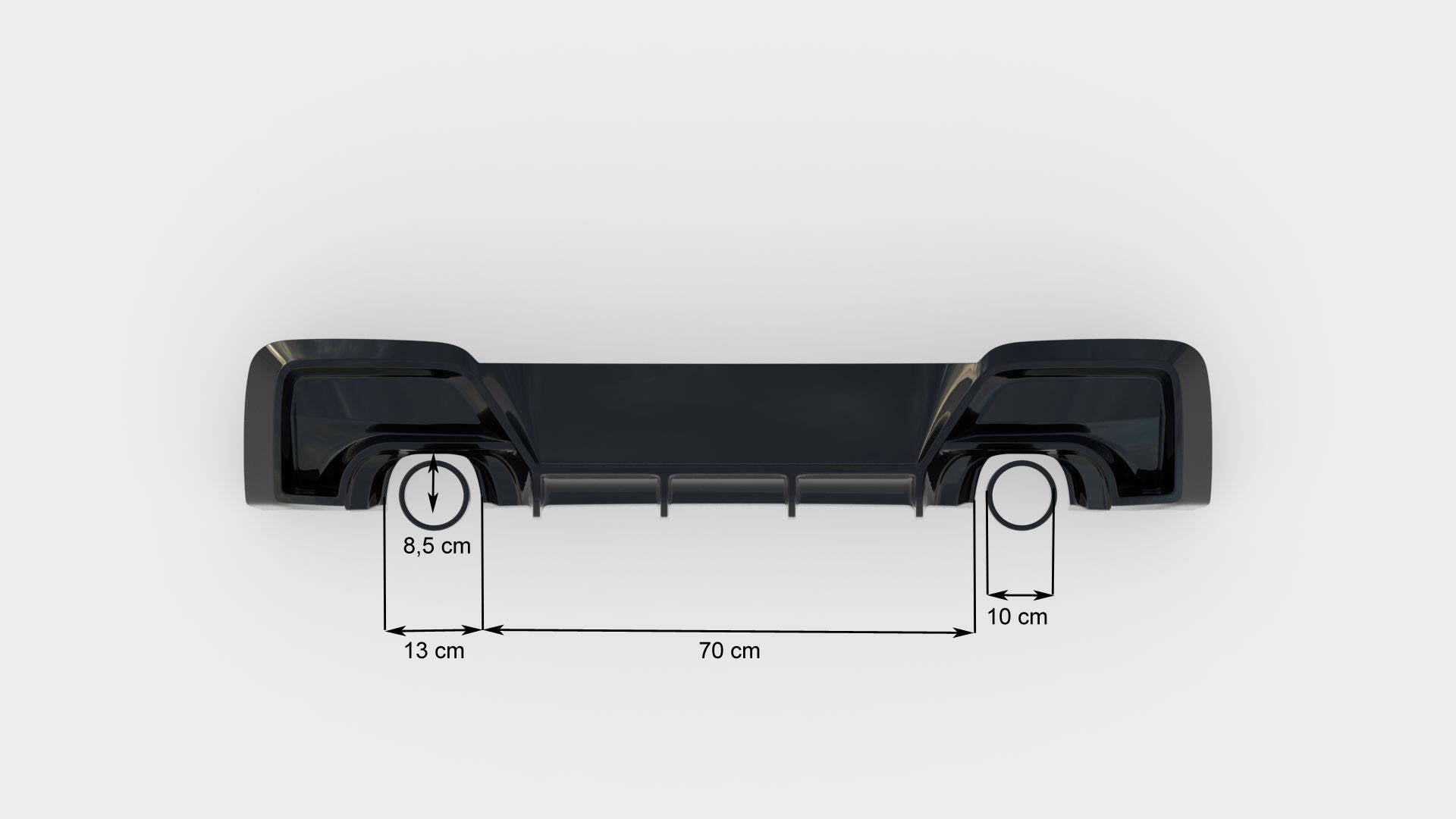 Maxton Design - Diffusor V1 Heck Ansatz für BMW M135i F20 - Aerowerk.