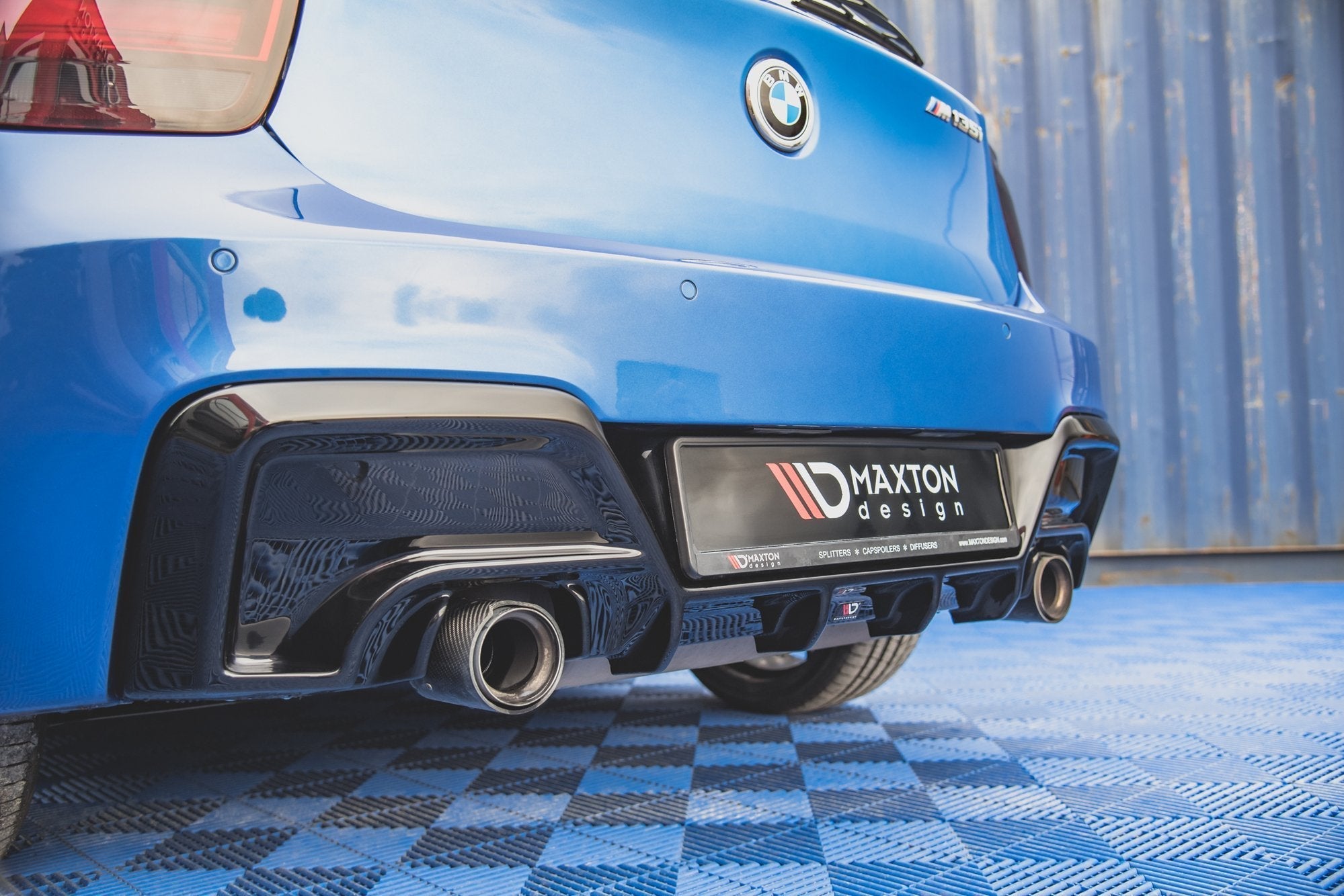 Maxton Design - Diffusor V1 Heck Ansatz für BMW M135i F20 - Aerowerk.