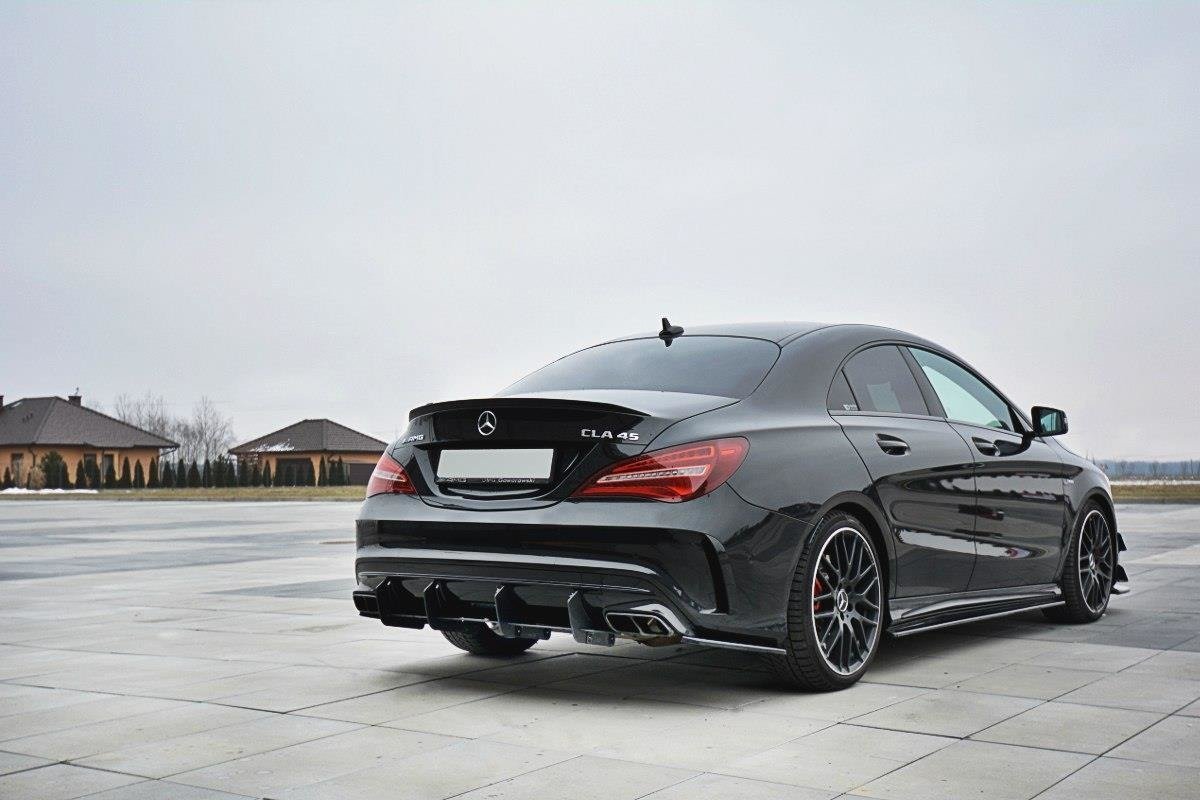 Maxton Design - Diffusor V1 Heck Ansatz für Diffusor für Mercedes CLA A45 AMG C117 Facelift - Aerowerk.