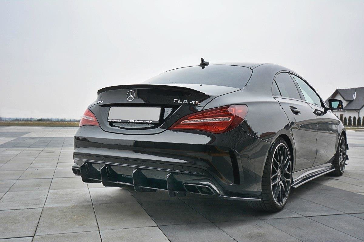 Maxton Design - Diffusor V1 Heck Ansatz für Diffusor für Mercedes CLA A45 AMG C117 Facelift - Aerowerk.