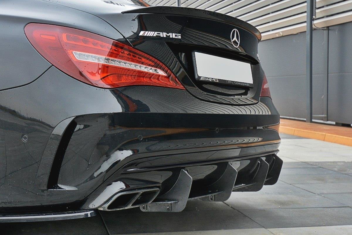 Maxton Design - Diffusor V1 Heck Ansatz für Diffusor für Mercedes CLA A45 AMG C117 Facelift - Aerowerk.