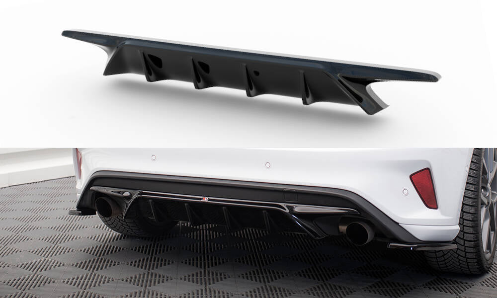 Maxton Design - Diffusor V2 Heck Ansatz für Ford Focus Hatchback ST Mk4 - Aerowerk.