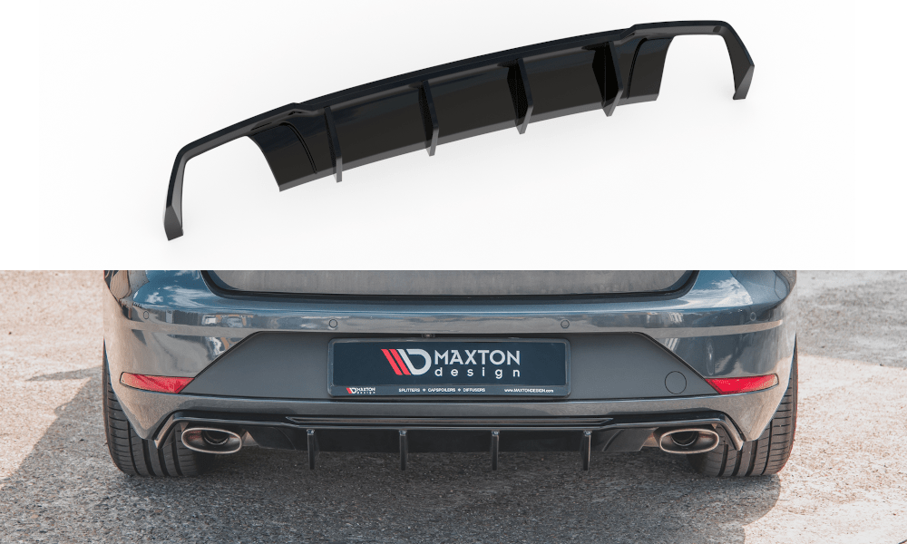 Maxton Design - Diffusor V2 Heck Ansatz für Seat Leon Cupra ST Mk3 FL - Aerowerk.