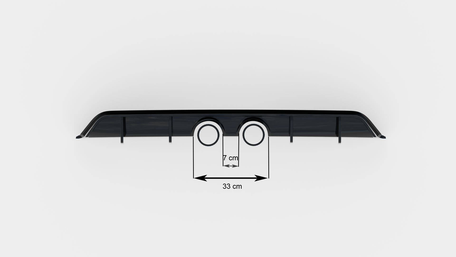 Maxton Design - Diffusor V2 Heck Ansatz für VW Scirocco Mk3 (R32 Auspuff) - Aerowerk.