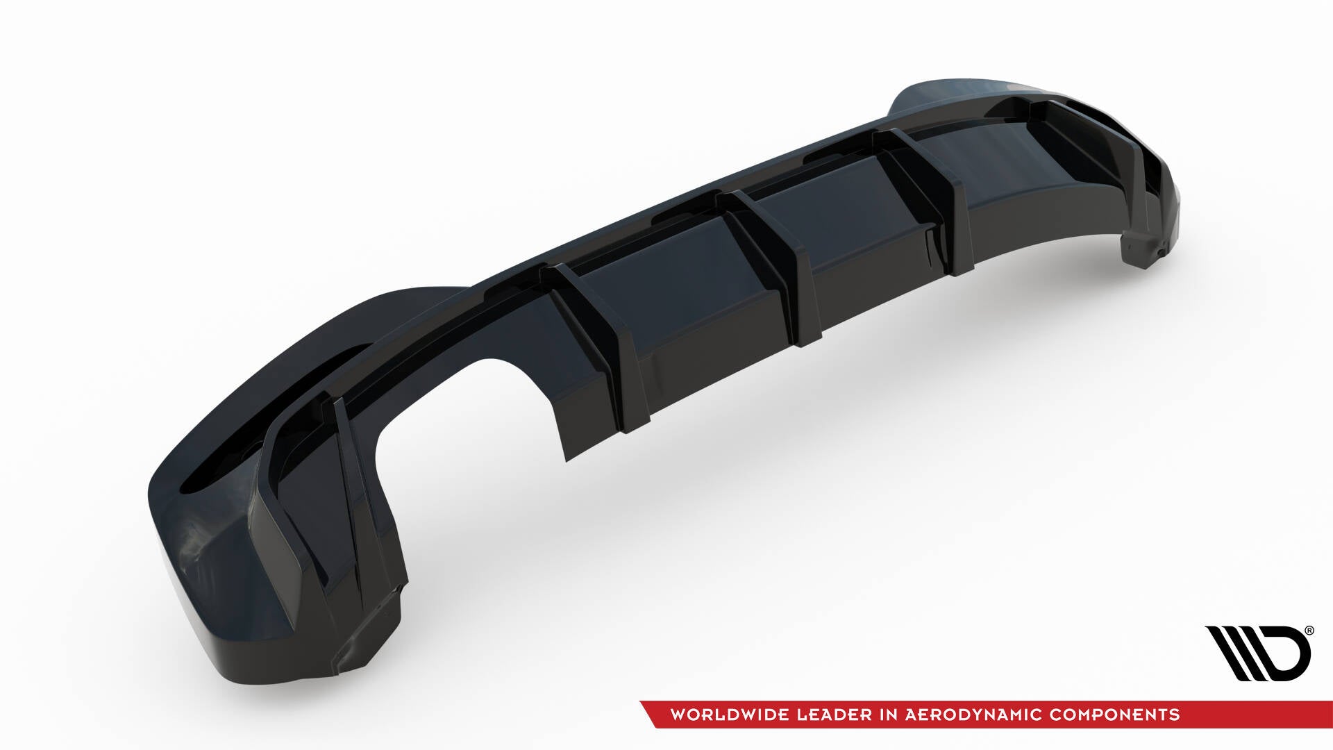 Maxton Design - Diffusor V.3 Heck Ansatz für BMW 1er M - Paket F20 Facelift (Doppelauspuff li.) - Aerowerk.