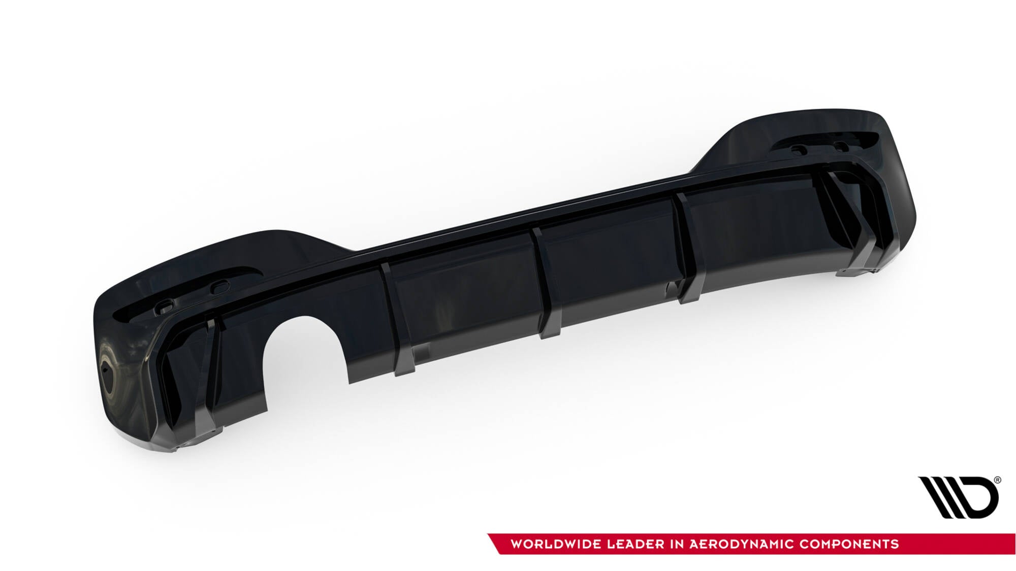 Maxton Design - Diffusor V.3 Heck Ansatz für BMW 1er M - Paket F20 Facelift (Einzelauspuff li.) - Aerowerk.