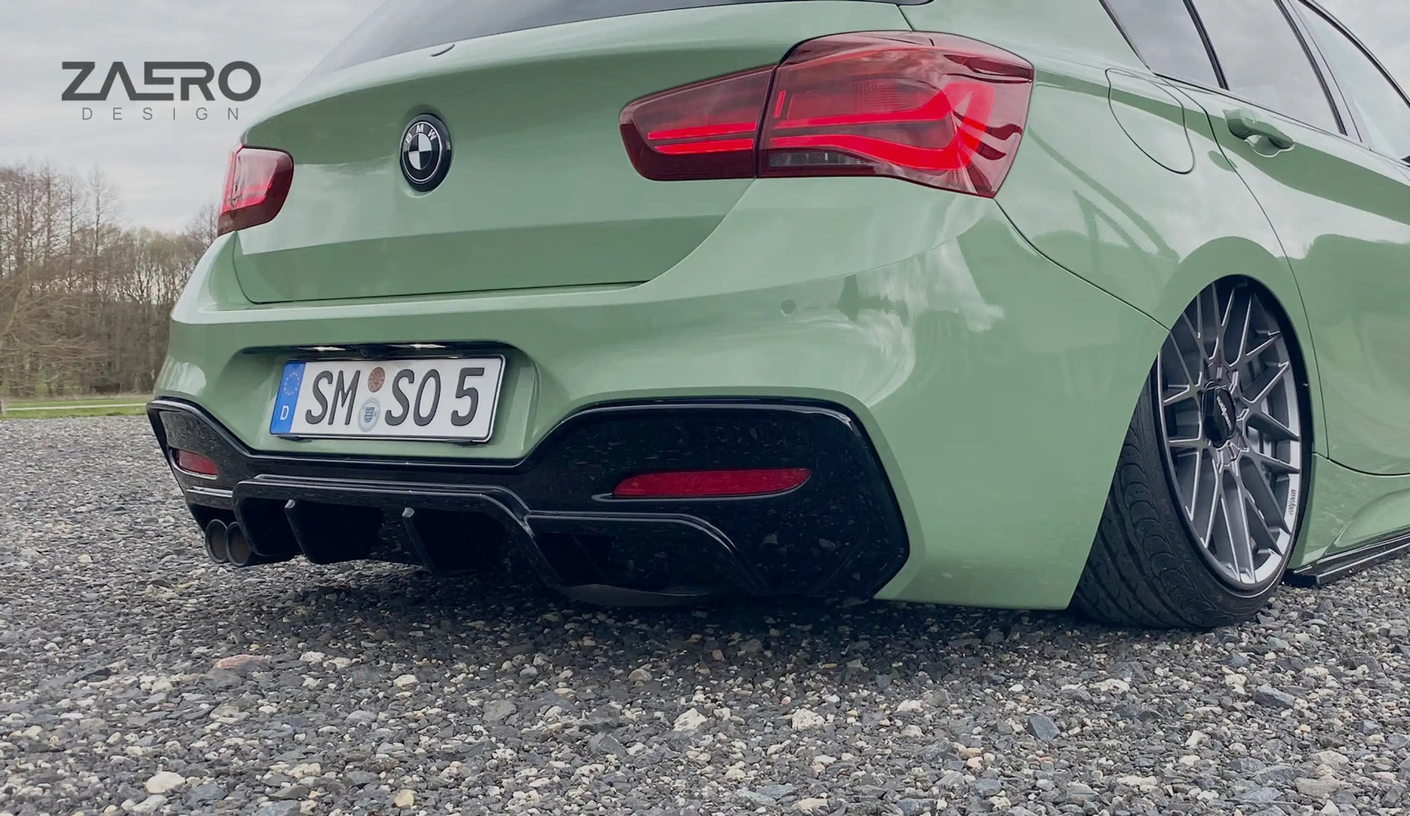 EVO-1 Diffusor für BMW 1er F20 | F21 – 116 | 118 | 120 | 125 (M-Paket LCI) - Aerowerk.