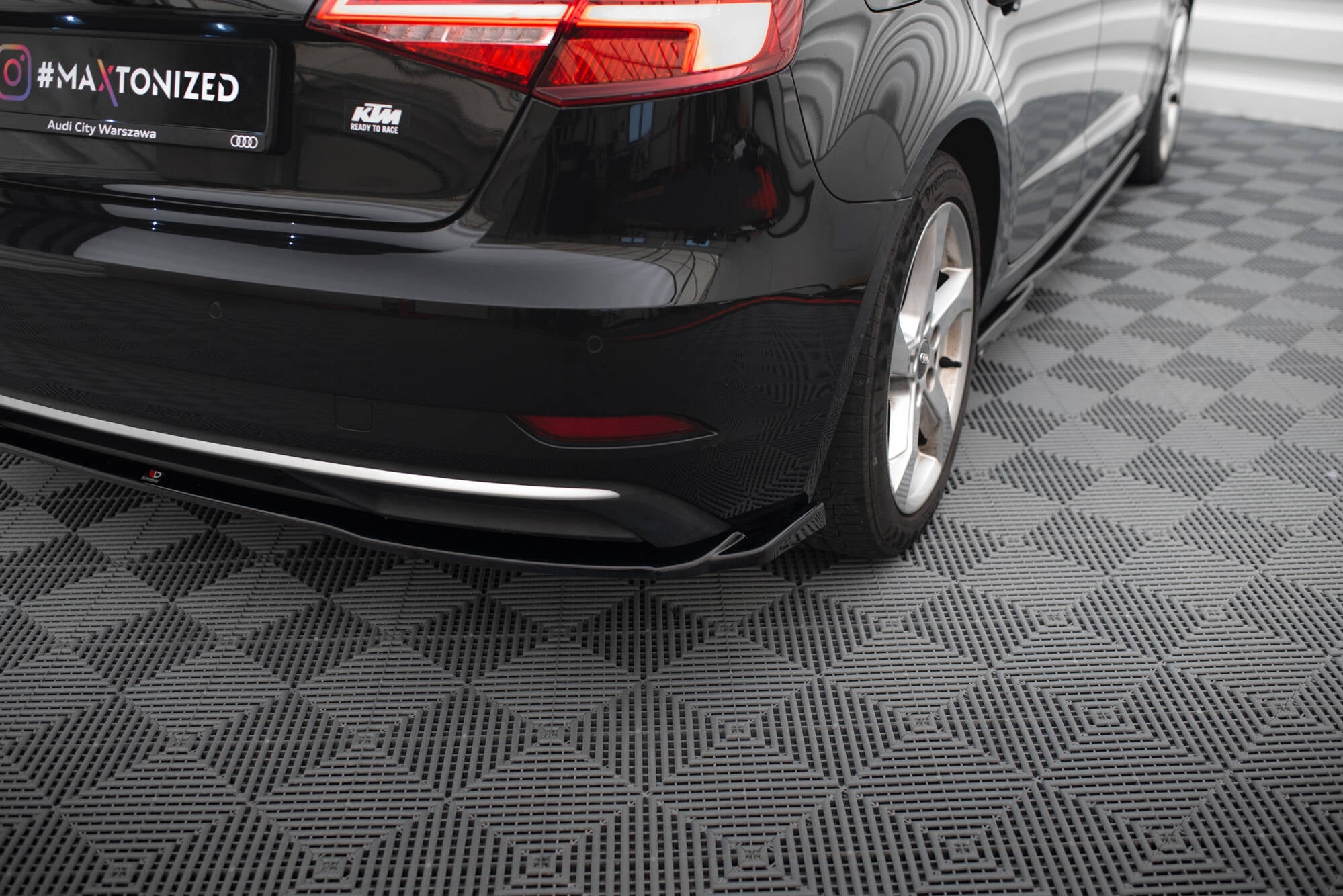 Maxton Design - Flaps Heckansatz Flaps Heckansatz für Audi A3 Sportback 8V Facelift - Aerowerk.