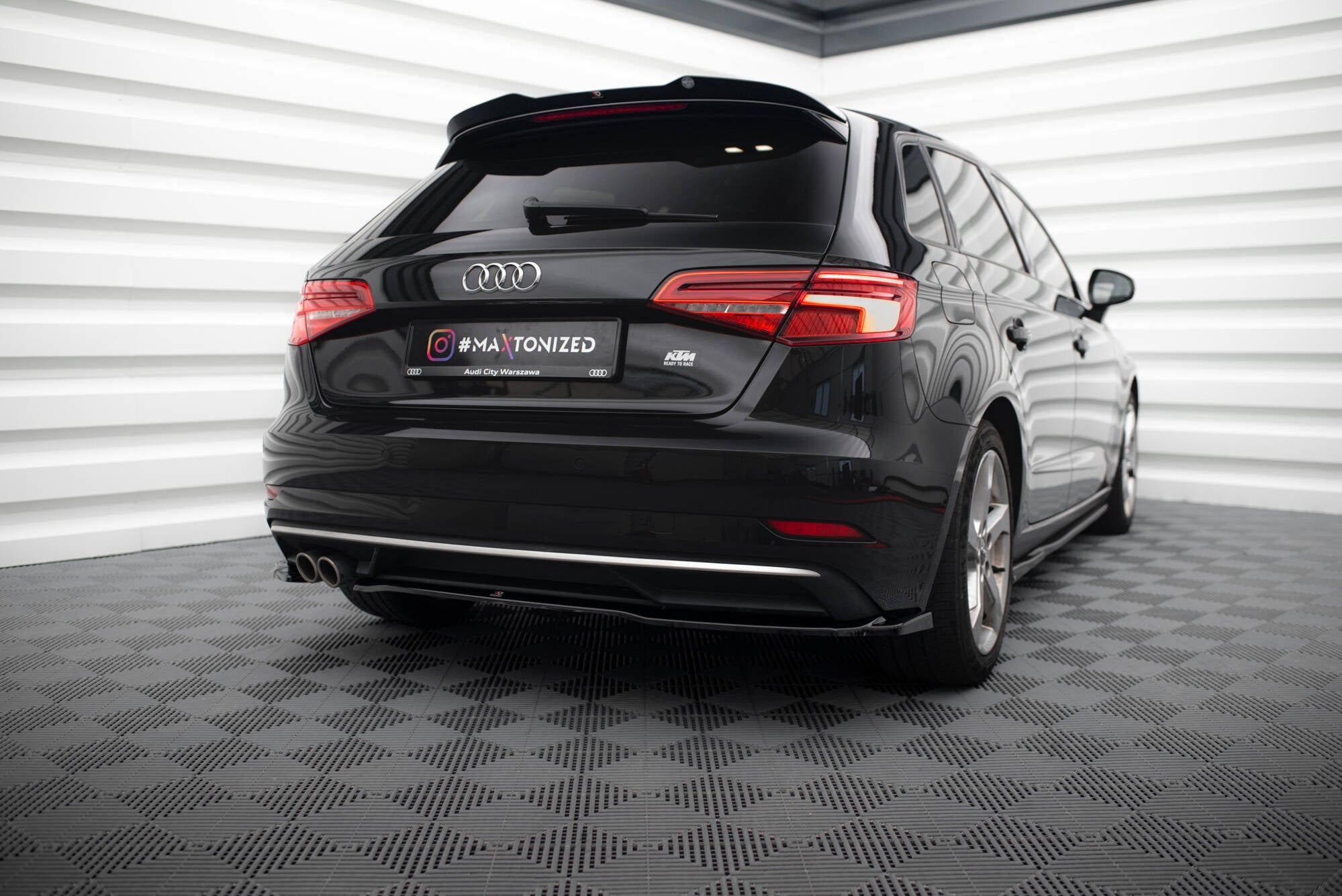 Maxton Design - Flaps Heckansatz Flaps Heckansatz für Audi A3 Sportback 8V Facelift - Aerowerk.