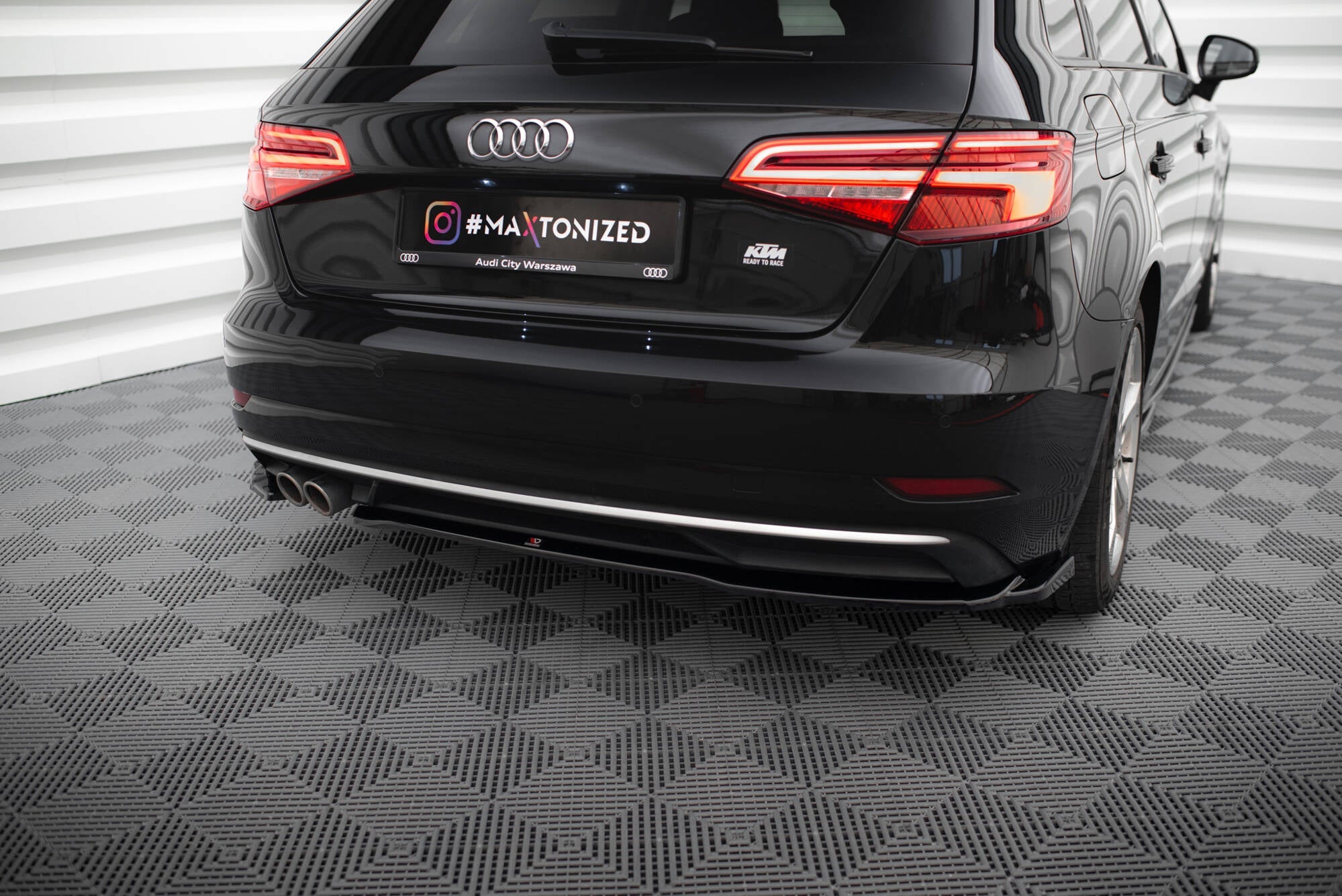 Maxton Design - Flaps Heckansatz Flaps Heckansatz für Audi A3 Sportback 8V Facelift - Aerowerk.