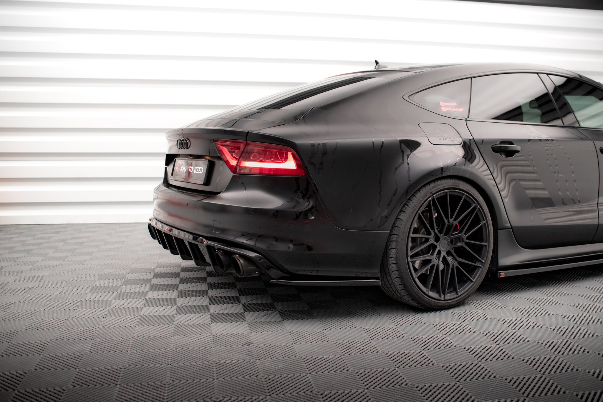 Maxton Design - Flaps Heckansatz Flaps Heckansatz für Audi A7 S - Line C7 - Aerowerk.