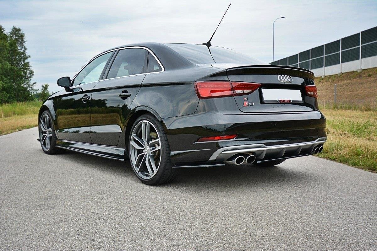 Maxton Design - Flaps Heckansatz Flaps Heckansatz für Audi S3 / A3 S - Line 8V FL Limousine - Aerowerk.
