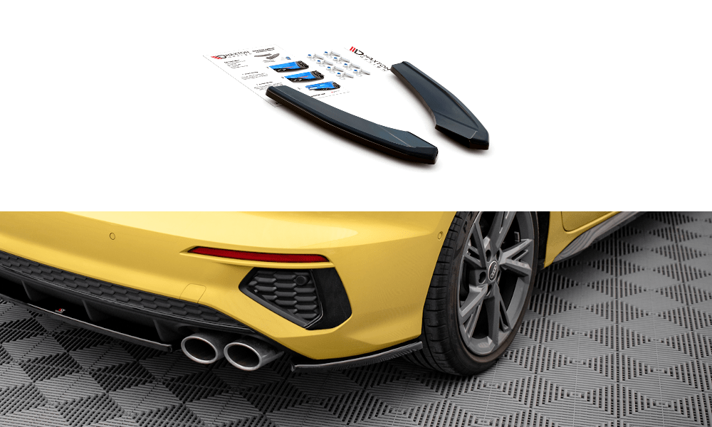 Maxton Design - Flaps Heckansatz Flaps Heckansatz für Audi S3 Limousine 8Y - Aerowerk.