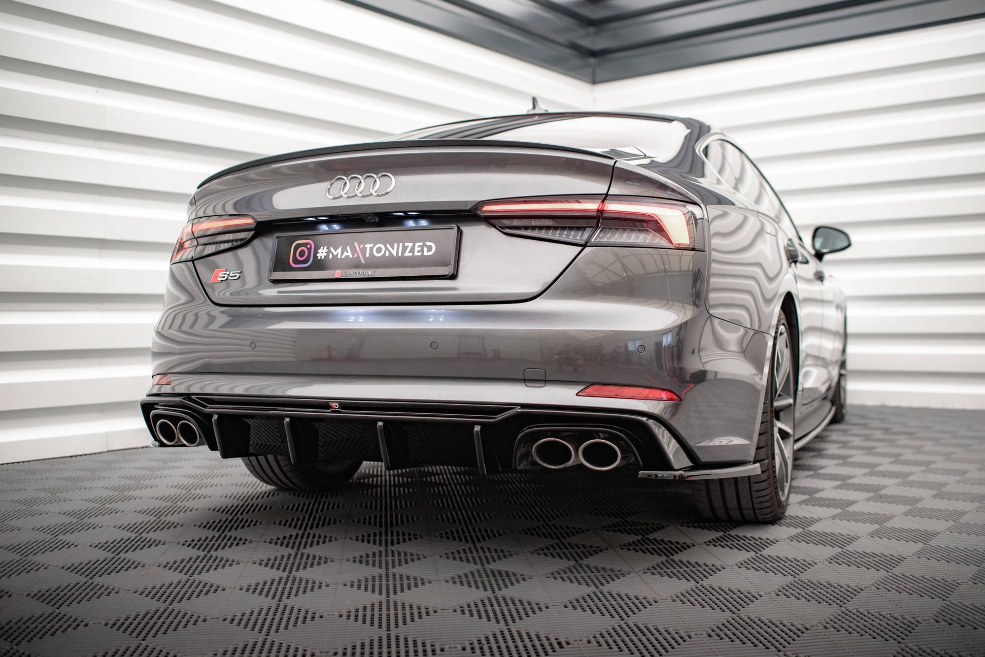 Maxton Design - Flaps Heckansatz Flaps Heckansatz für Audi S5 Coupe / Sportback F5 - Aerowerk.