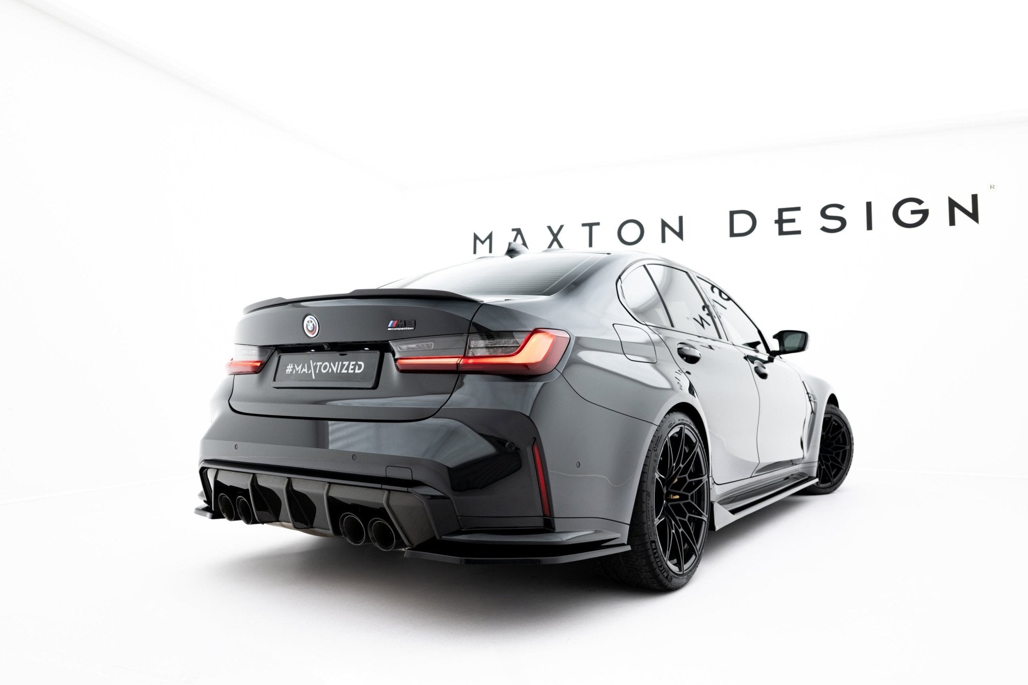 Maxton Design - Flaps Heckansatz V3 Diffusor für BMW M3 Limousine / Touring G80 / G81 - Aerowerk.